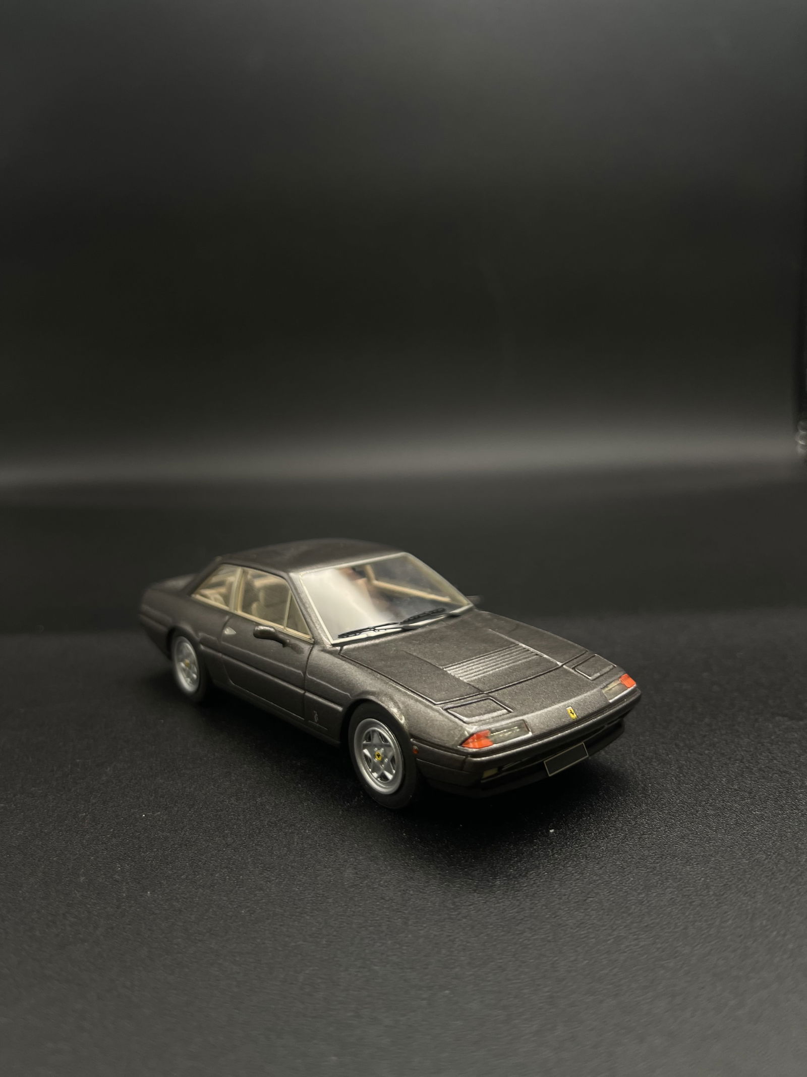 Vintage Model Car 1:43 Gray Ferrari 412 2+2 Street 1985 BBR - Italy (1 of 5)