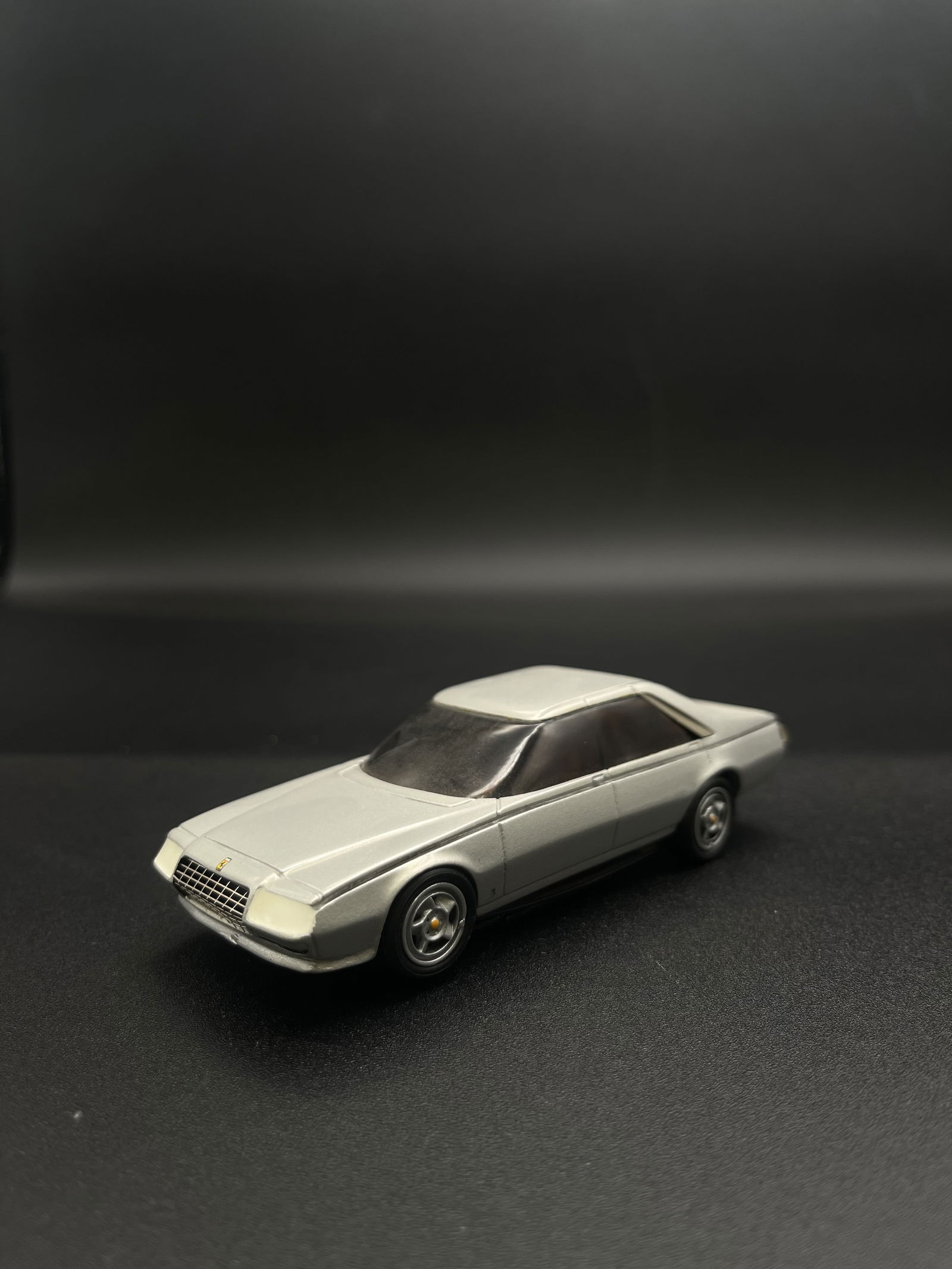 Vintage Model Car 1:43 Silver Ferrari "Pinin" 1980 Modello Autominia BBR - Italy (1 of 5)