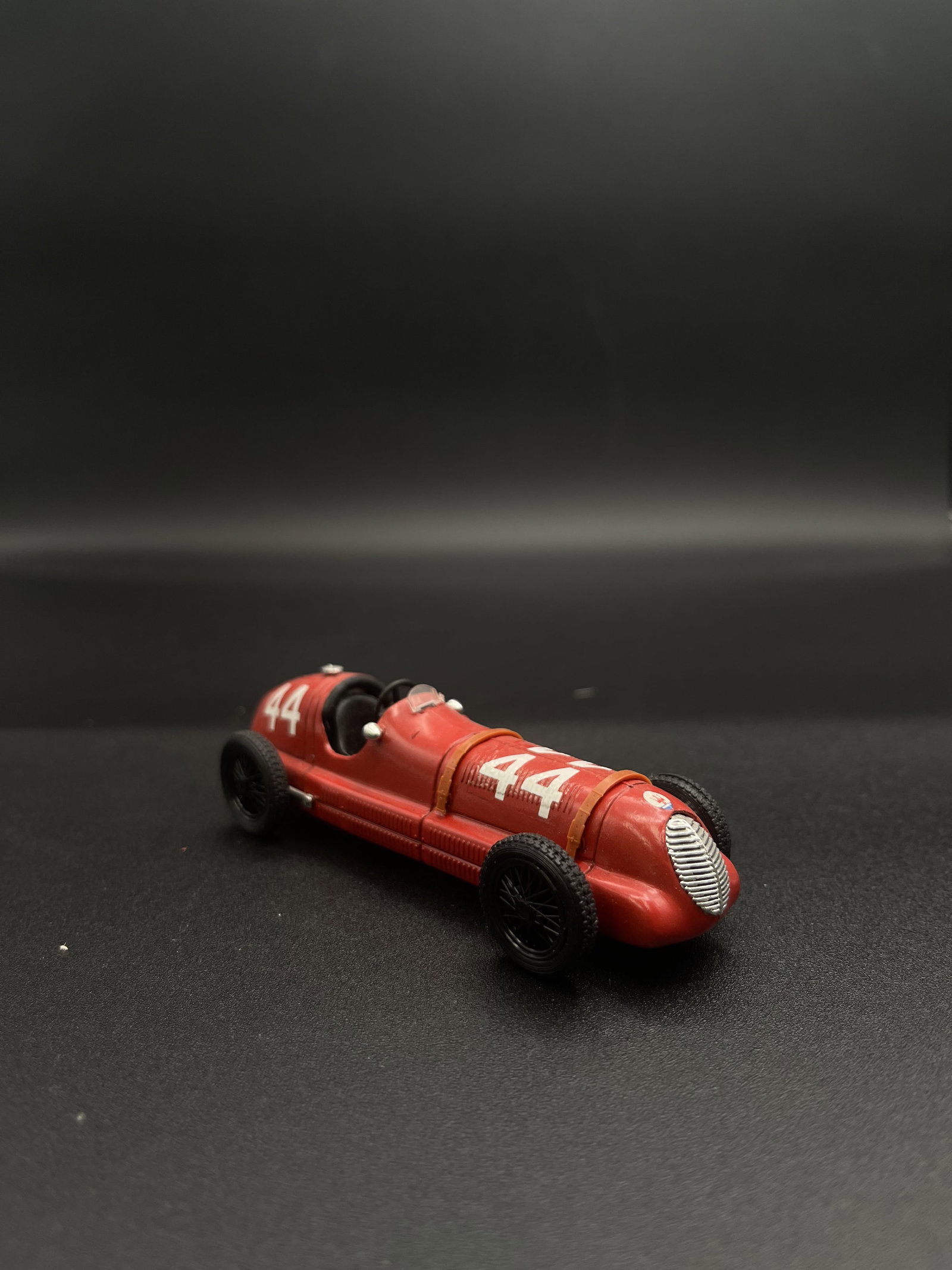 Vintage Model Car 1:43 Red #44 Maserati HP350 Brumm - Italy: Vintage Model Car 1:43 Red #44 Maserati HP350 Brumm - Italy