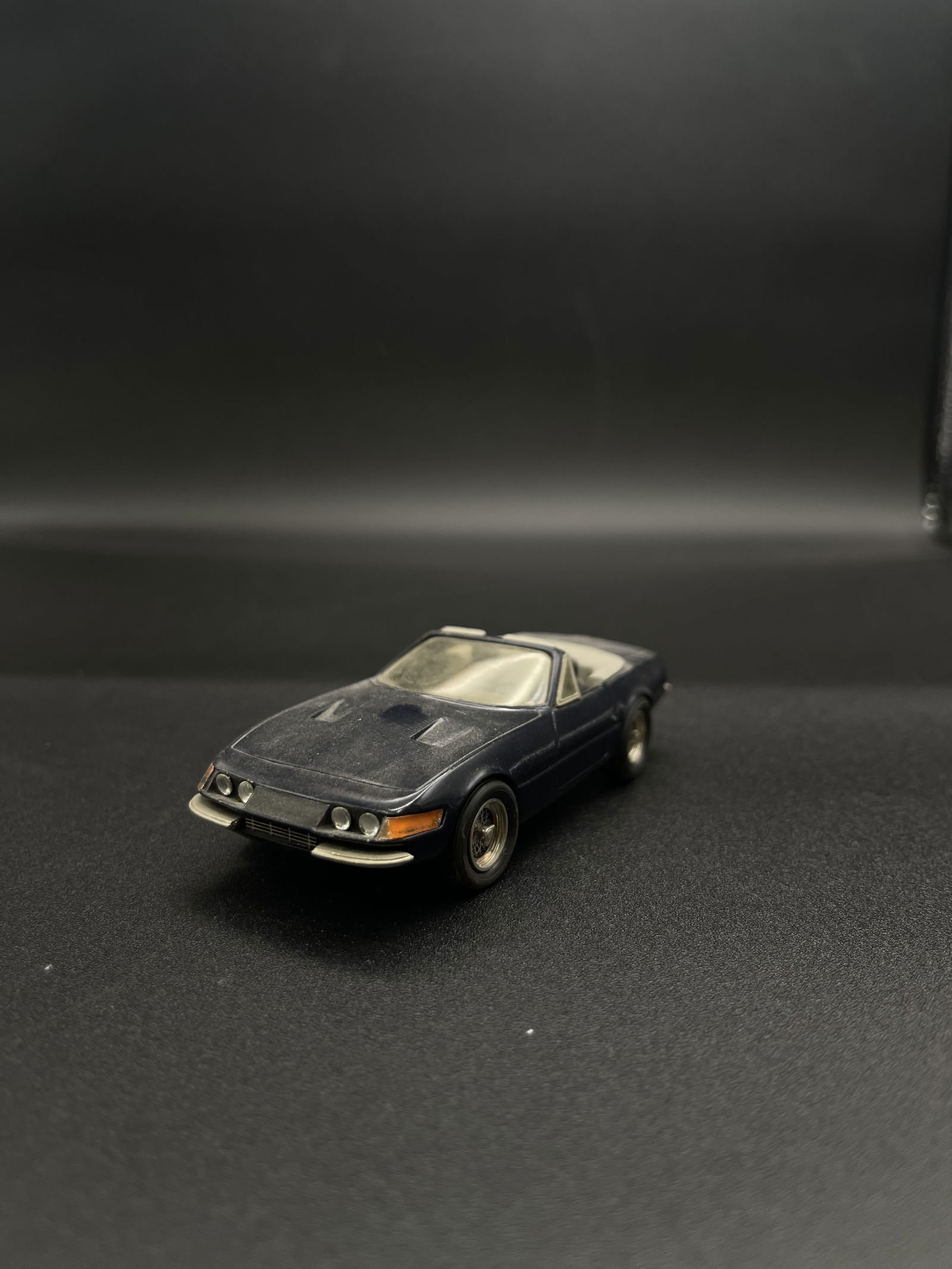 Vintage Model Car 1:43 Dark Blue Ferrari Daytona Provence Moulage - France Signed (1 of 5)