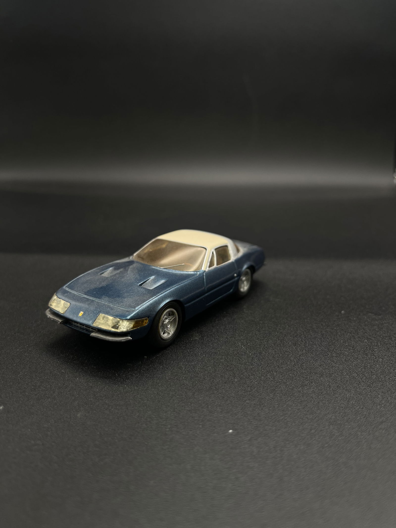 Vintage Model Car 1:43 Blue Ferrari 365 GT B4 M.R.F. - France (1 of 5)