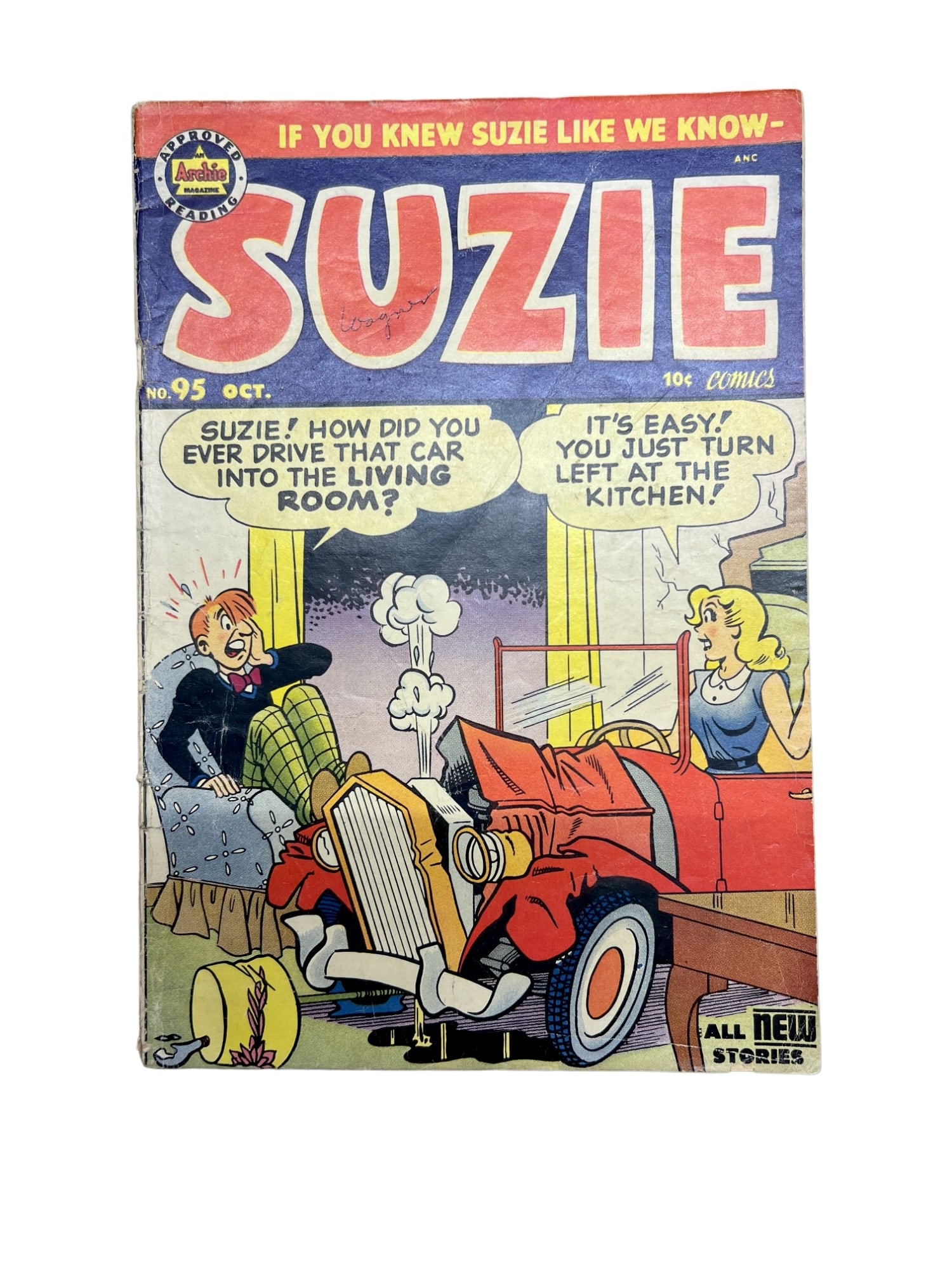 Archie Comics Suzie 95, 1953 Golden Age Good Girl Art (1 of 3)