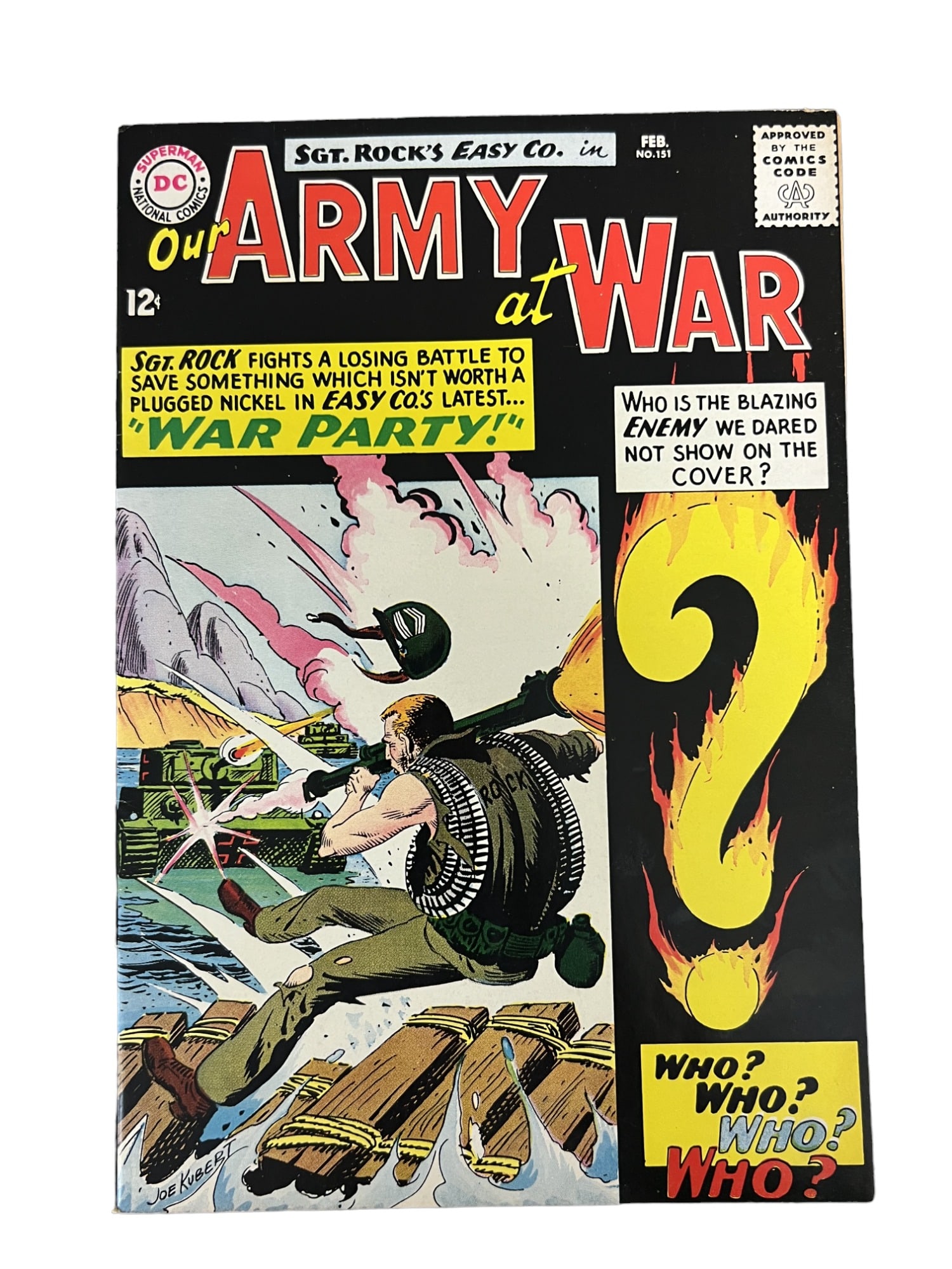 Our Army At War 151 1st Enemy Ace Comic DC (1 of 6)