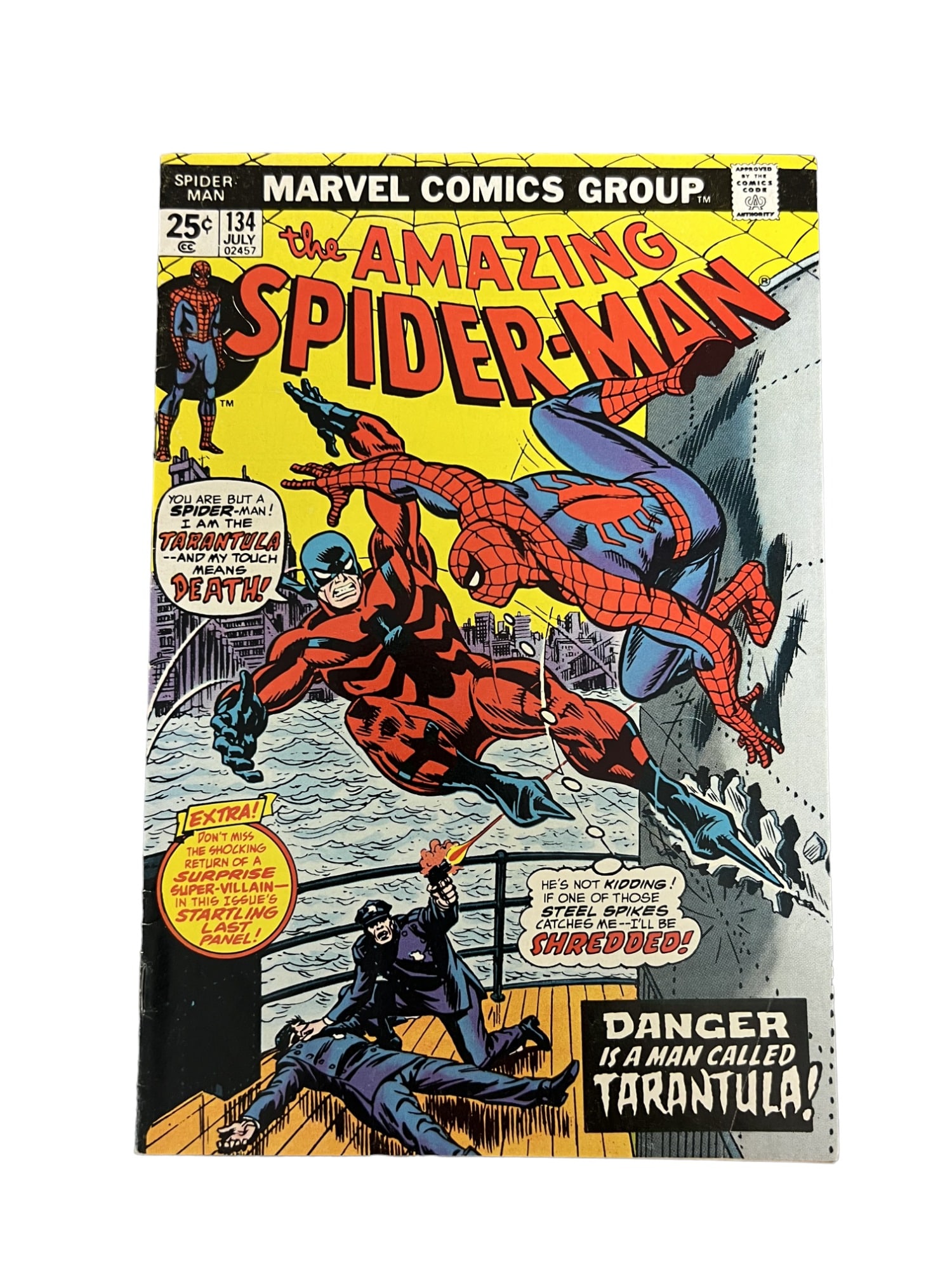 The Amazing Spider-Man #134 (1974) 1st App of Tarantula, 2nd Punisher (1 of 6)