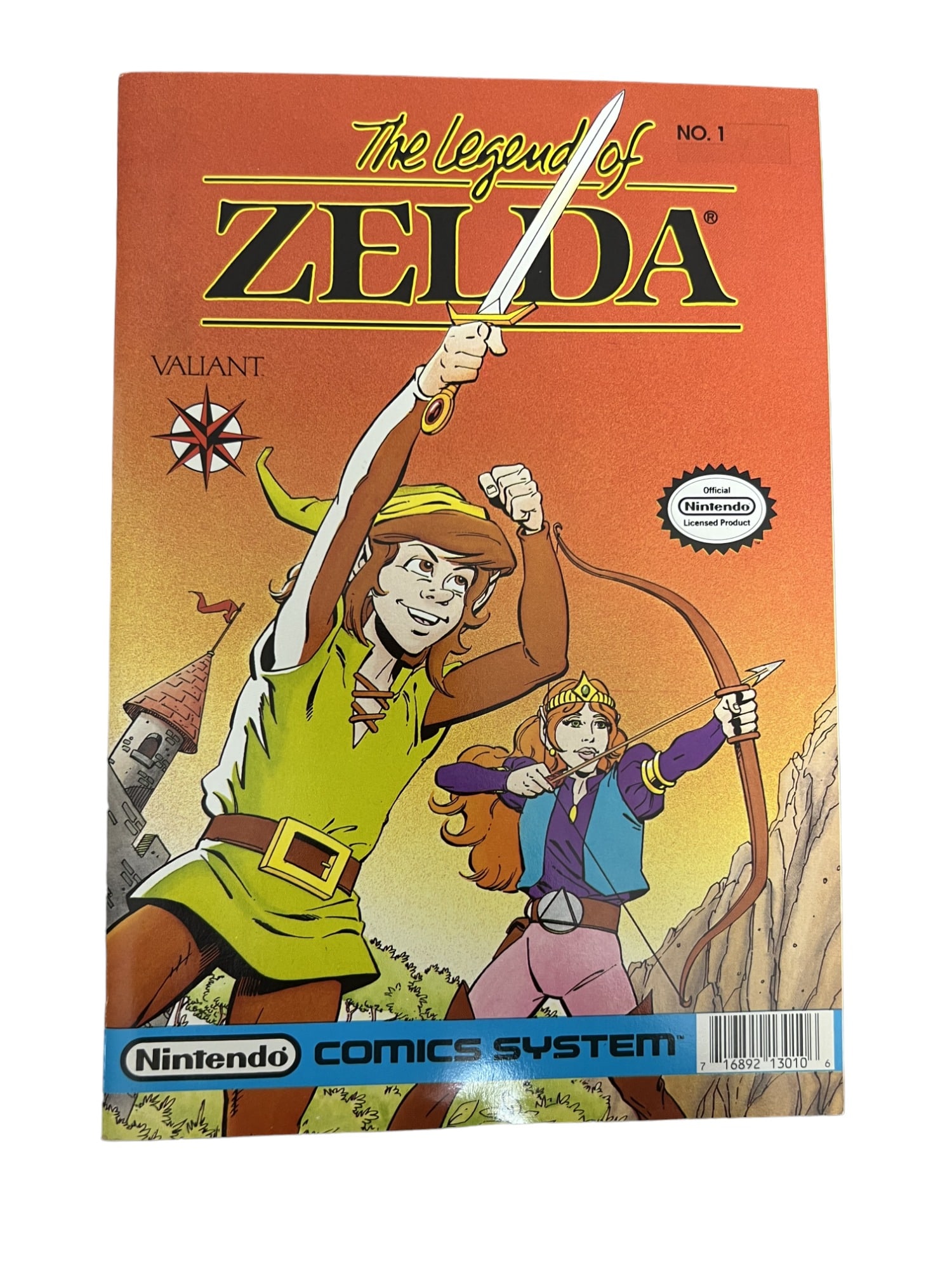 LEGEND OF ZELDA #1 COMICS VALIANT 1990 1ST PRINT NEWSSTAND NINTENDO COMIC (1 of 6)