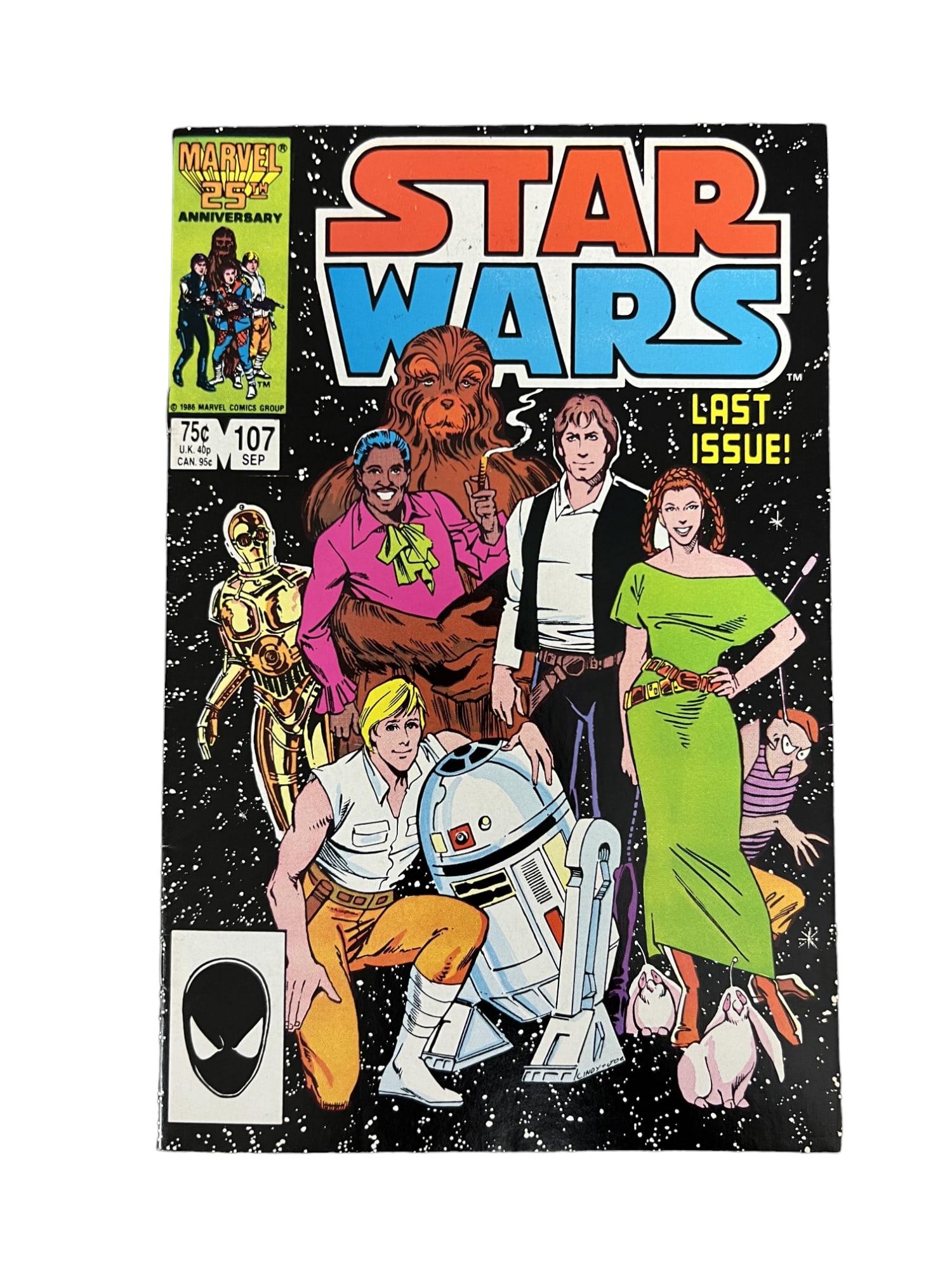 Star Wars #107 Final Issue Of The 1st Series Marvel 1986 Comic (1 of 3)