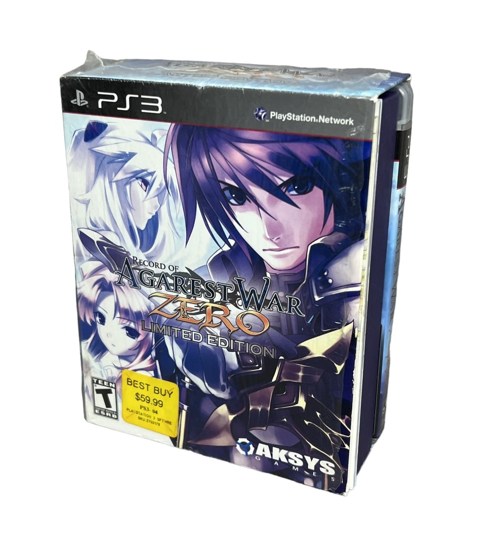 SONY Playstation  PS3 Vintage Video Game  LIMITED ED Agarest War Zero (1 of 7)