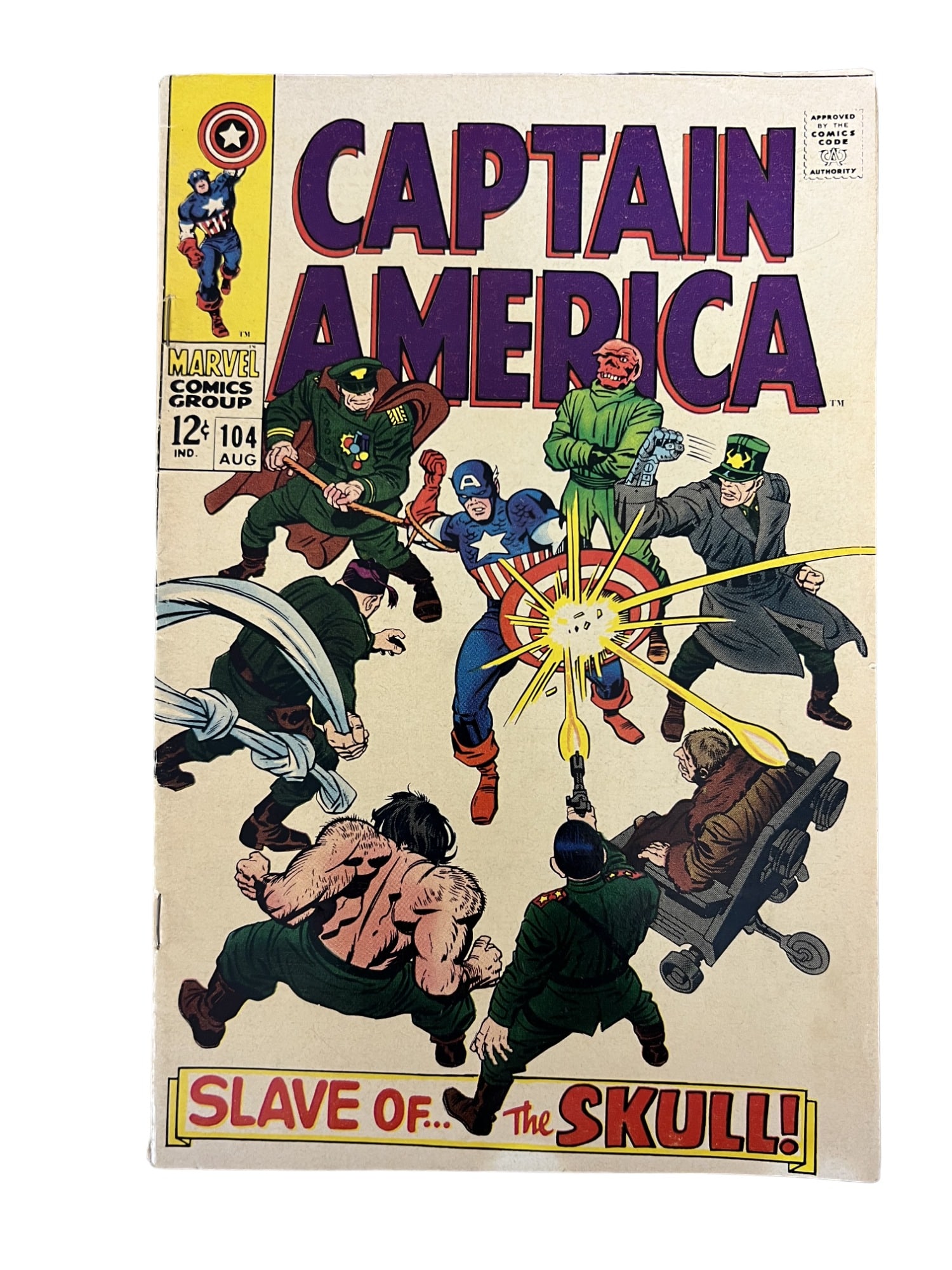 Captain America #104 Red Skull Silver Age Marvel Comic 1968 (1 of 3)