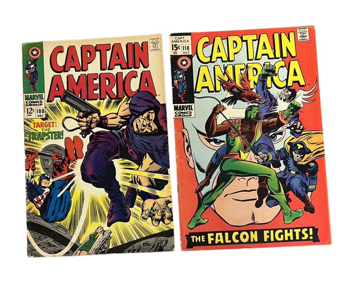 CAPTAIN AMERICA #108 118 Vintage Comic Book Collection Lot (1 of 5)