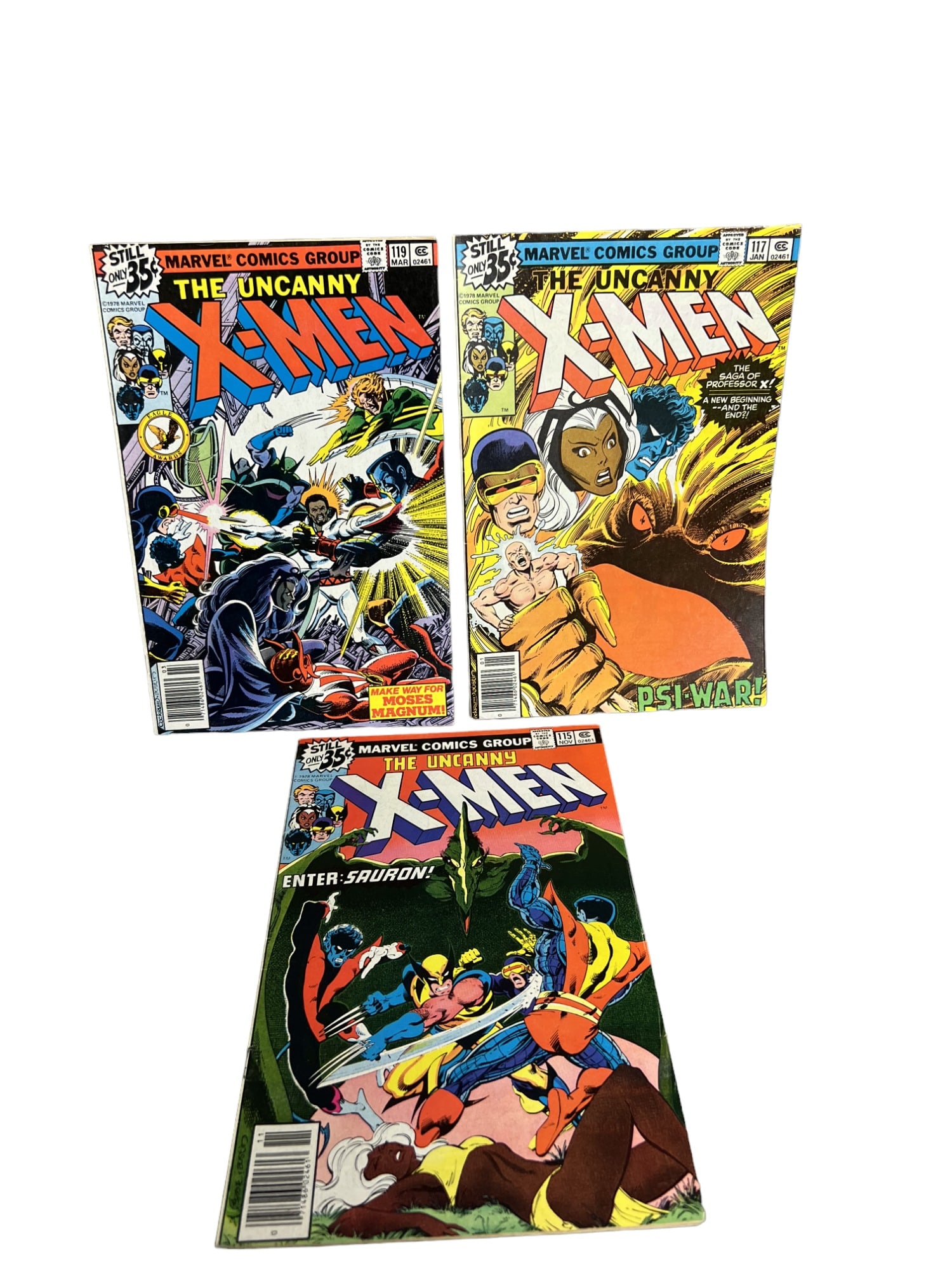 X-MEN MARVEL Vintage Comic Book Collection Lot Rare Wolverine Storm Magneto Nightcrawler (1 of 5)