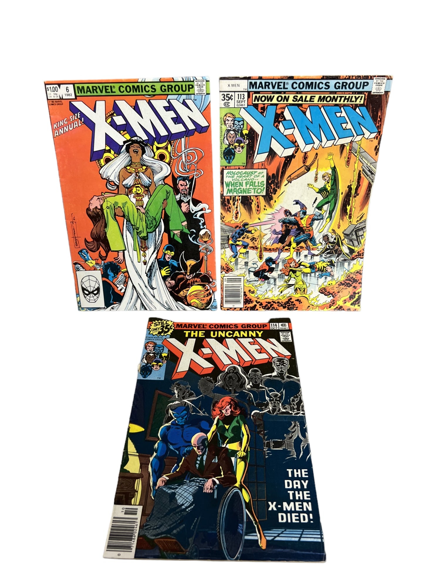 X-MEN MARVEL Vintage Comic Book Collection Lot Rare Wolverine Storm Magneto Nightcrawler (1 of 7)
