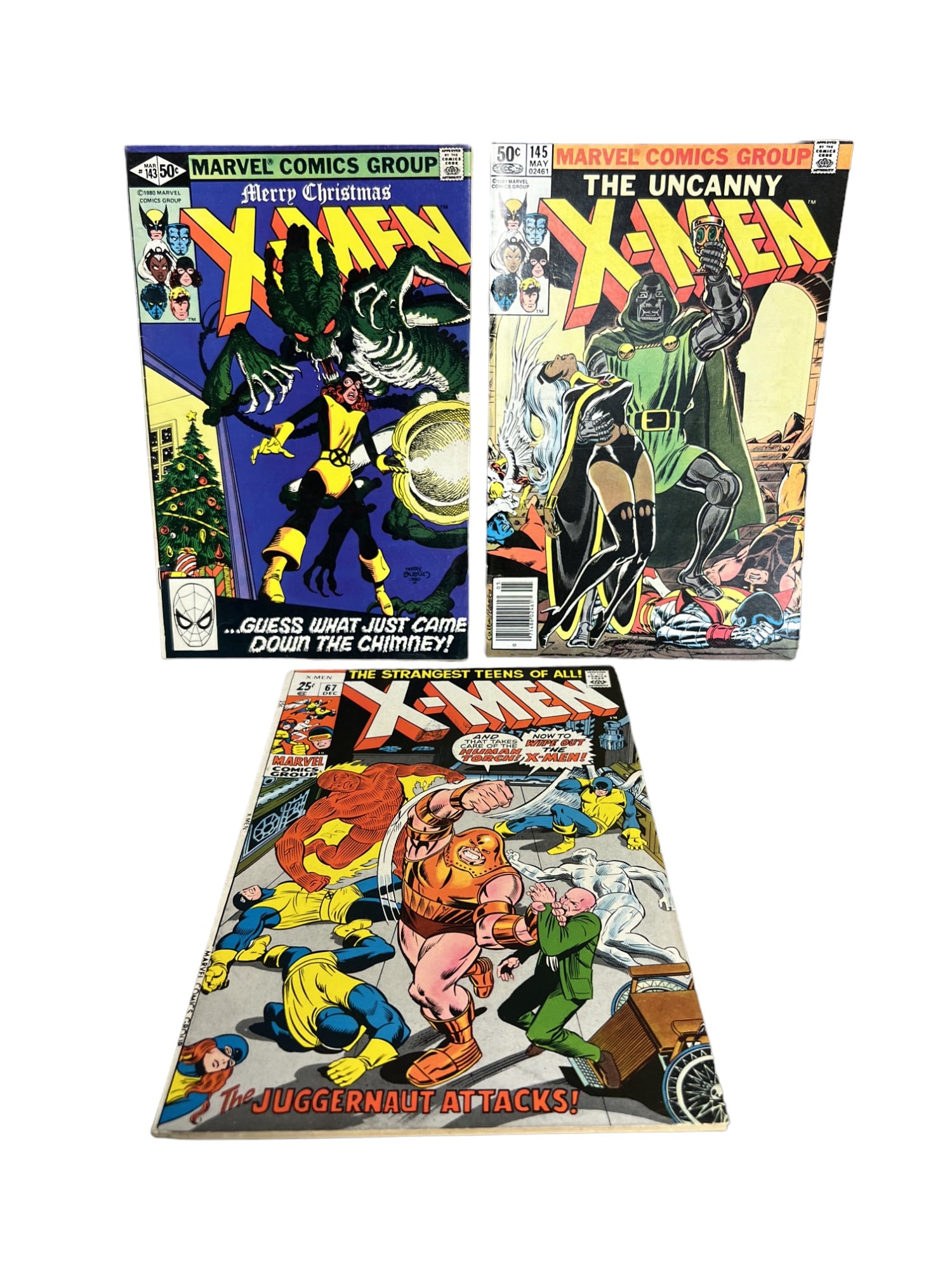 X-MEN MARVEL Vintage Comic Book Collection Lot Rare Wolverine Storm Magneto Nightcrawler (1 of 6)
