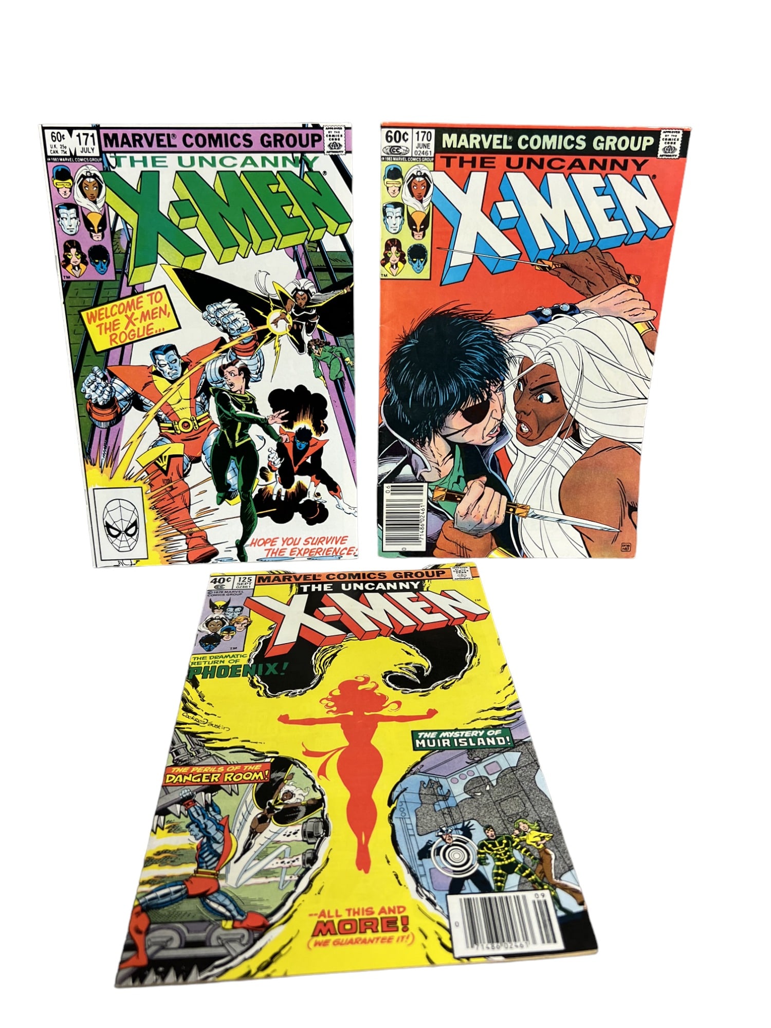 X-MEN MARVEL Vintage Comic Book Collection Lot Rare Wolverine Storm Magneto Nightcrawler (1 of 8)