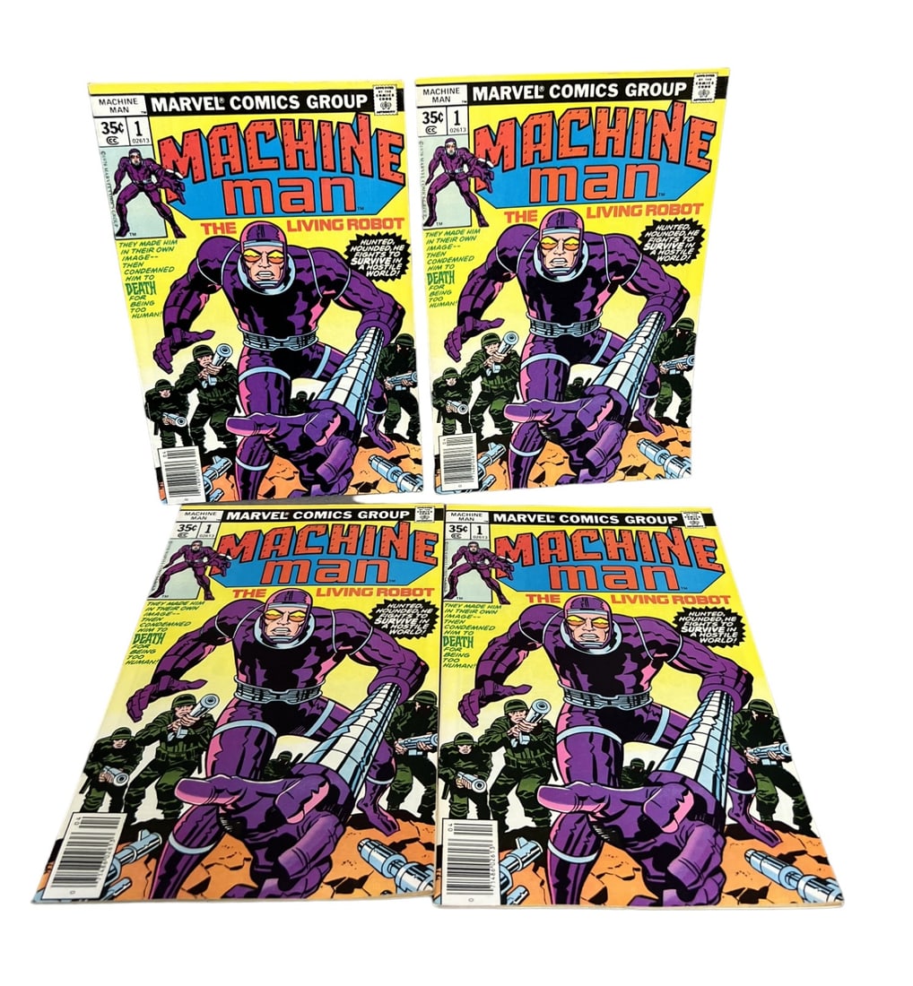 MACHINE MAN # 1 Marvel Comic Book collection lot x 4 (1 of 9)