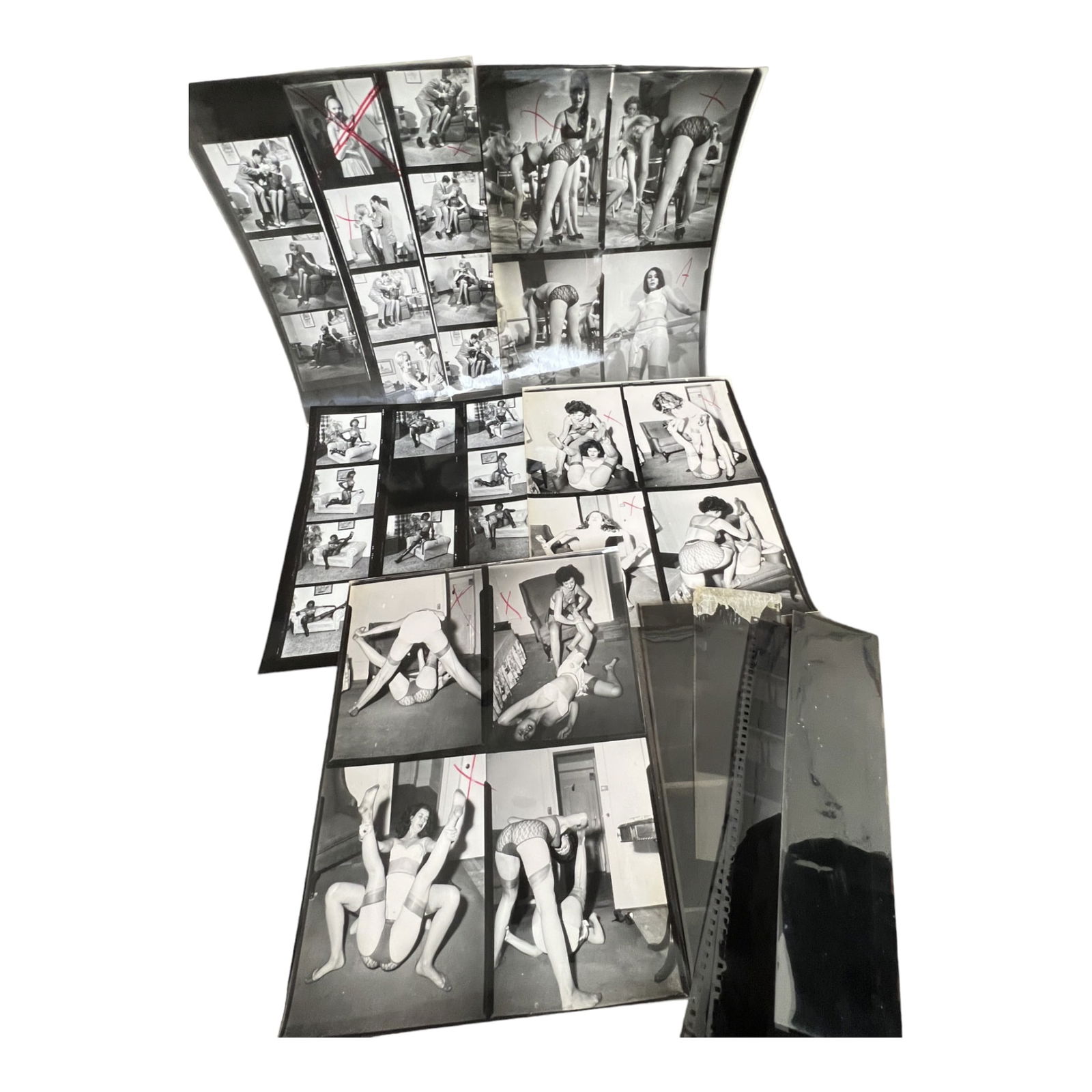 Vintage Pin-Up Nude Female Model Erotic Risque Photograph Photo & Negative Collection Lot: Vintage Pin-Up Nude Female Model Erotic Risque Photograph Photo & Negative Collection Lot 8 x 10 images of negatives could be different from the photos