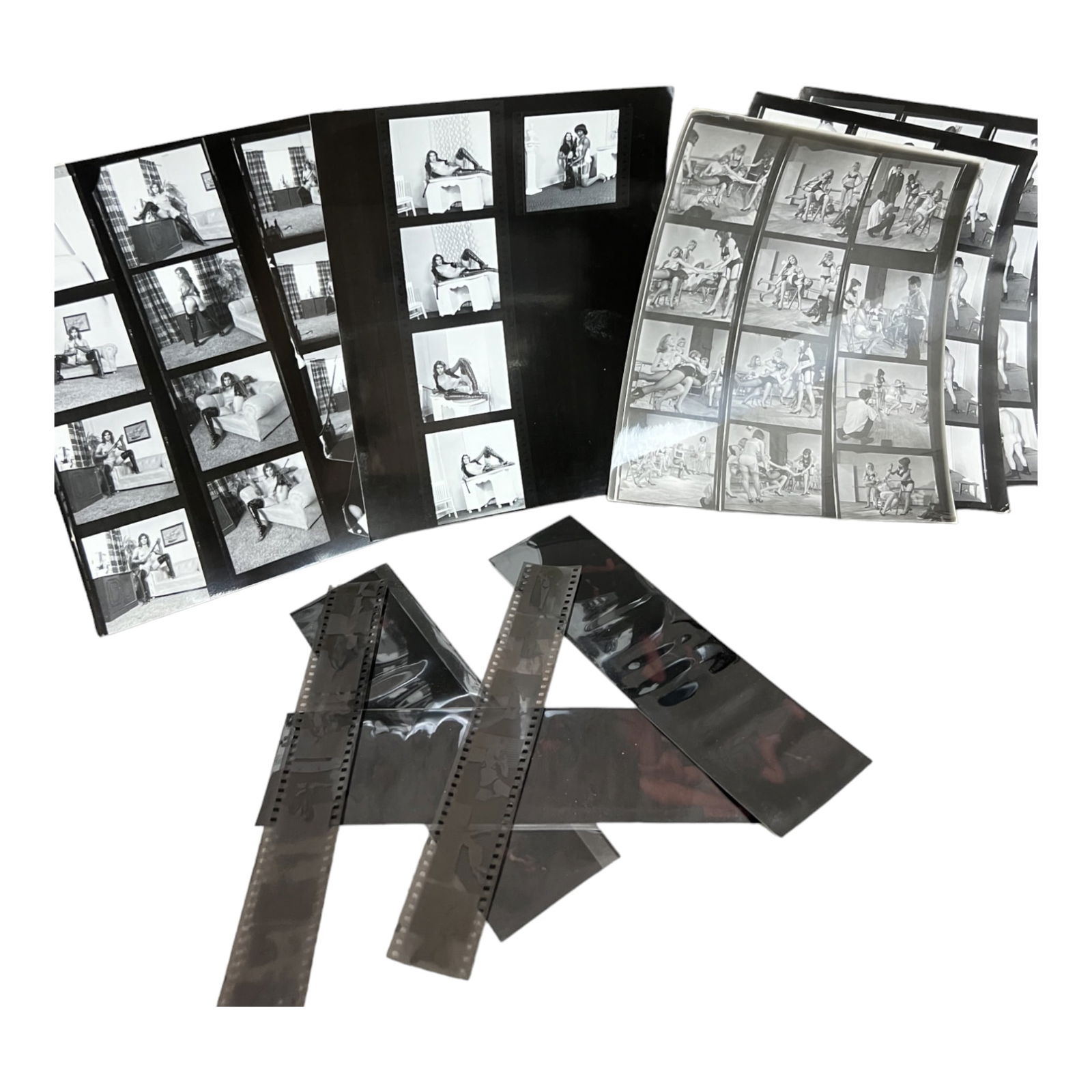 Vintage Pin-Up Nude Female Model Erotic Risque Photograph Photo & Negative Collection Lot: Vintage Pin-Up Nude Female Model Erotic Risque Photograph Photo & Negative Collection Lot 8 x 10 images of negatives could be different from the photos