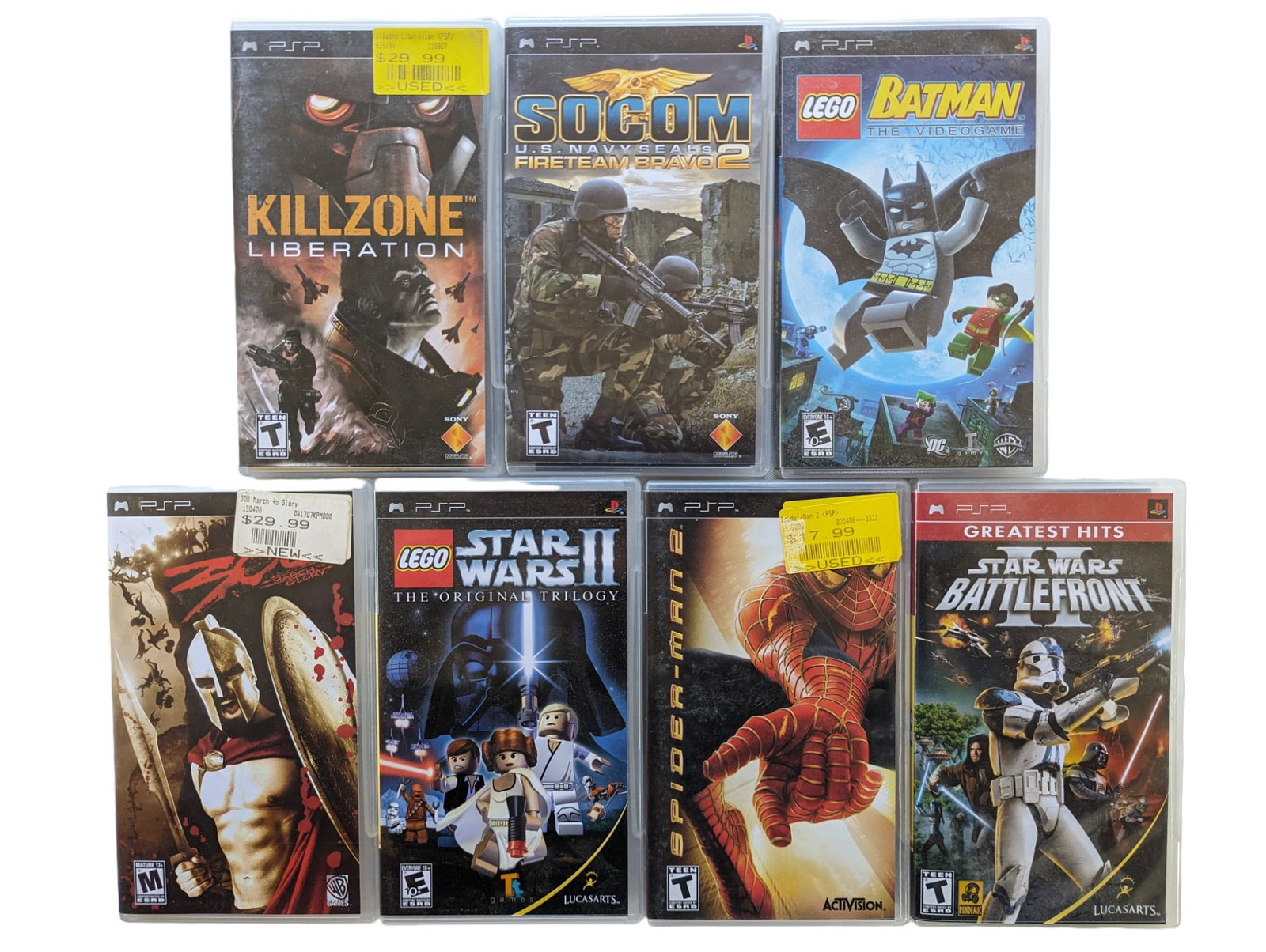 Sony PSP video game lot: Seven games