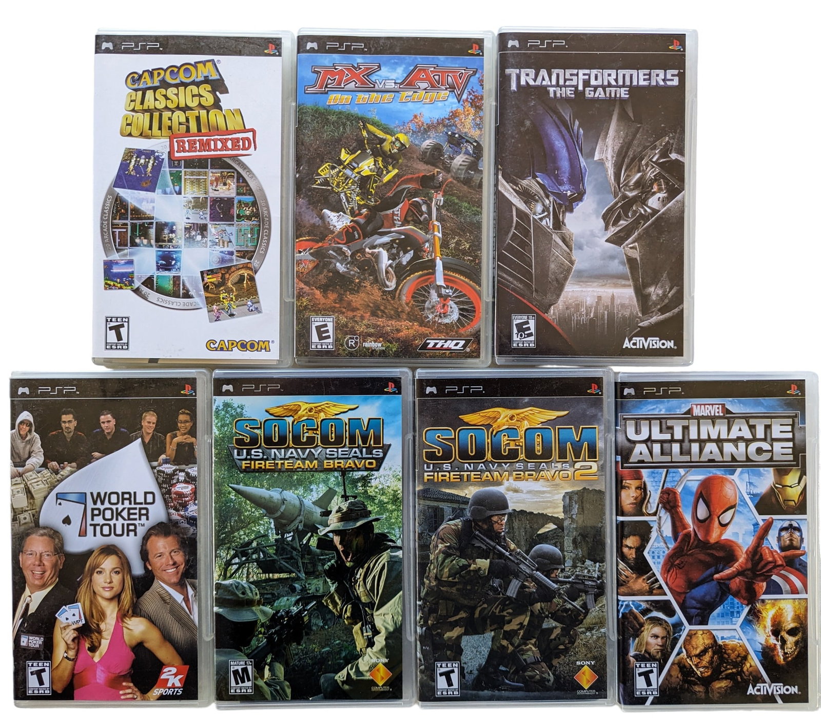Sony PSP video game lot: Seven games