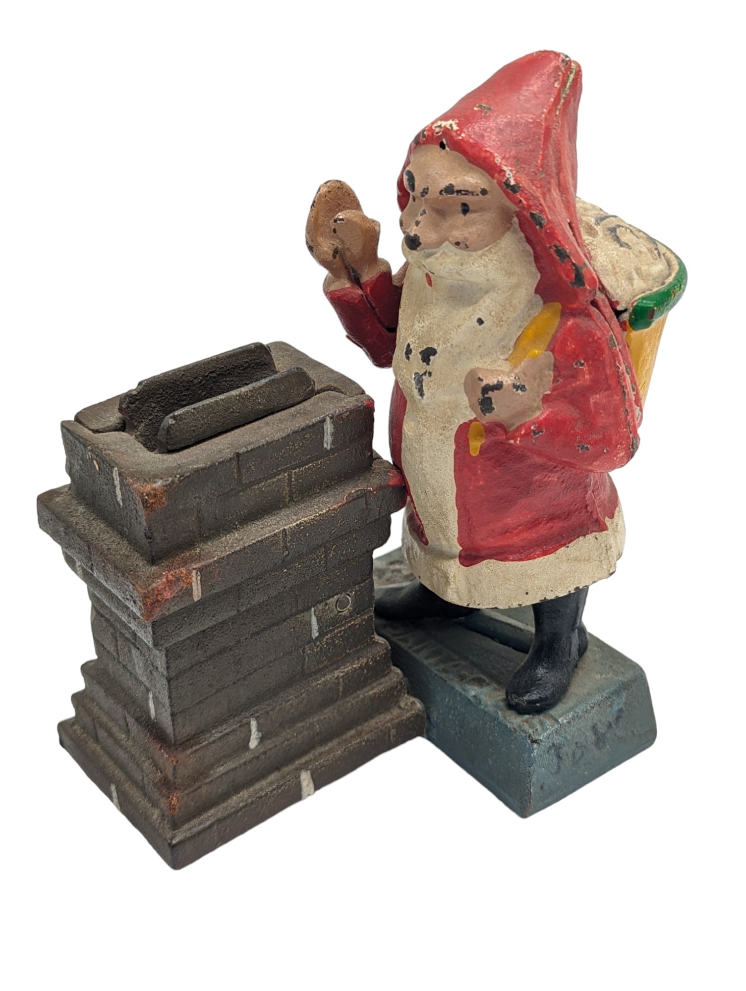 Vintage cast-iron mechanical Santa bank (1 of 2)
