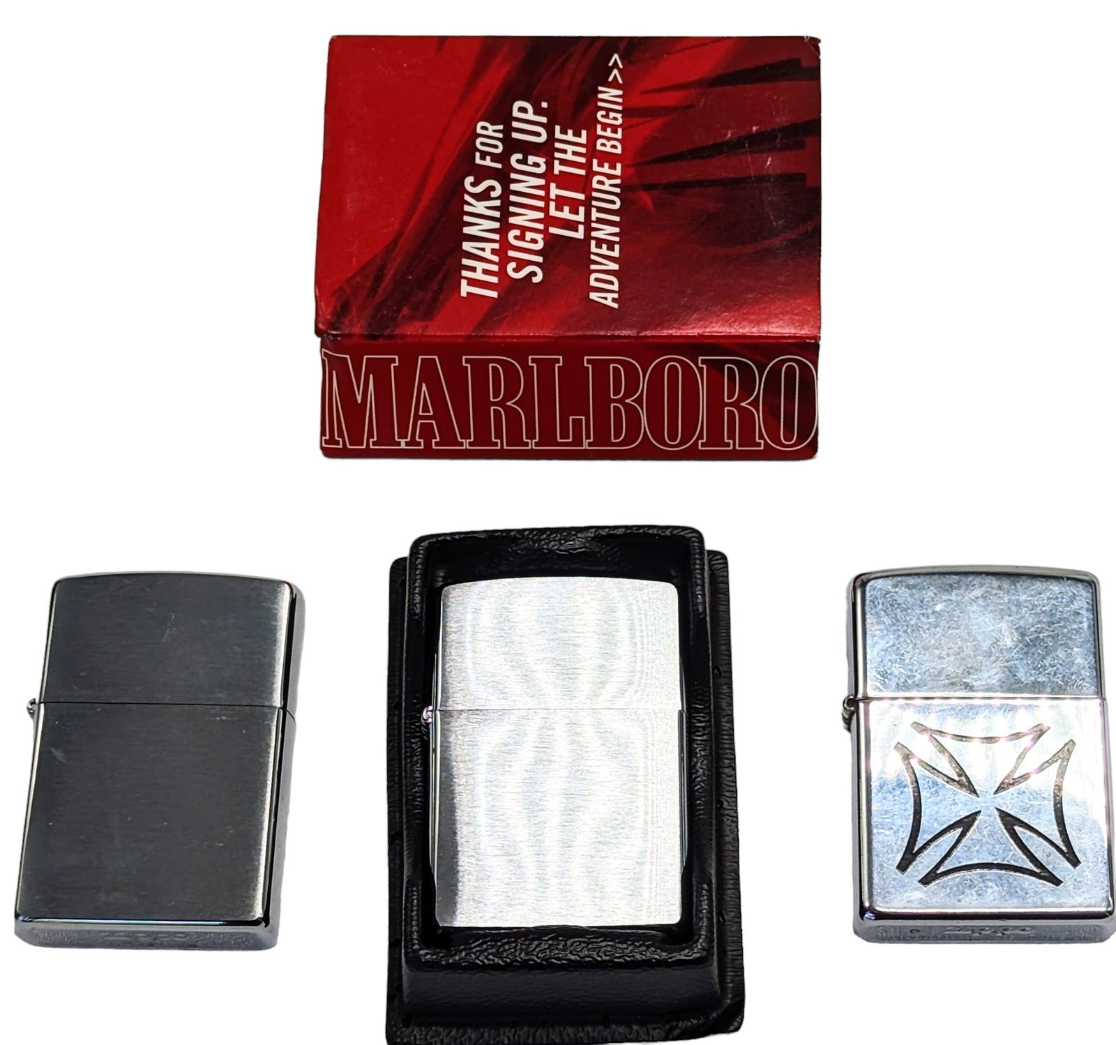 Three vintage Zippo lighters (1 of 2)