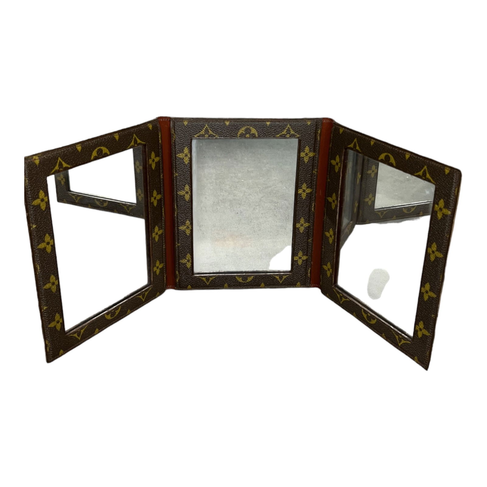 Louis Vuitton vintage custom-made vanity mirror folder John Frankenheimer estate (1 of 4)