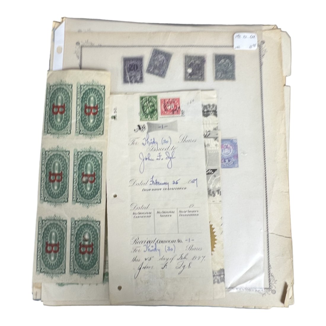 United States USA rare revenue stock stamp collection lot (1 of 10)