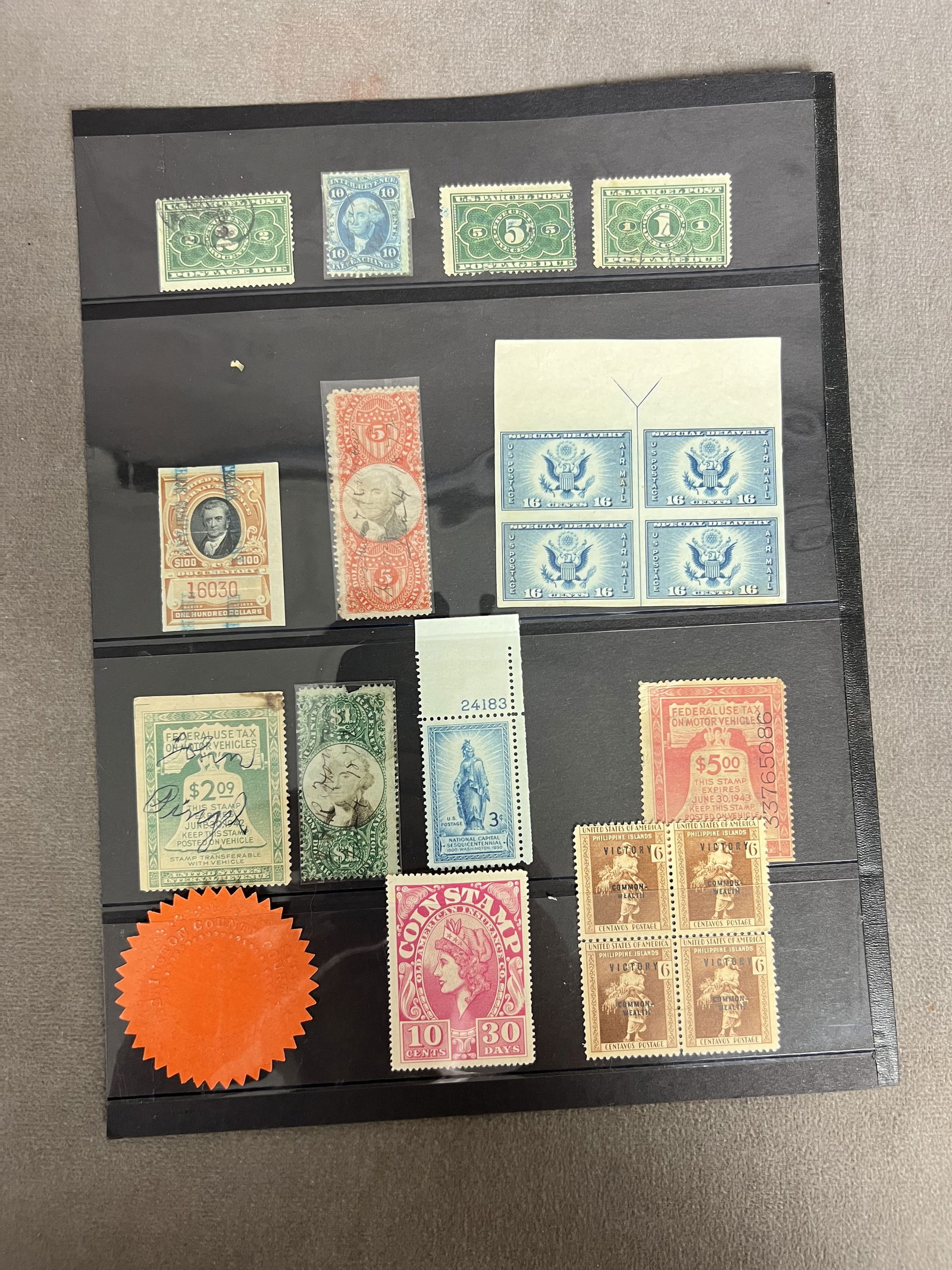 Vintage USA US postage stamp collection lot (1 of 9)