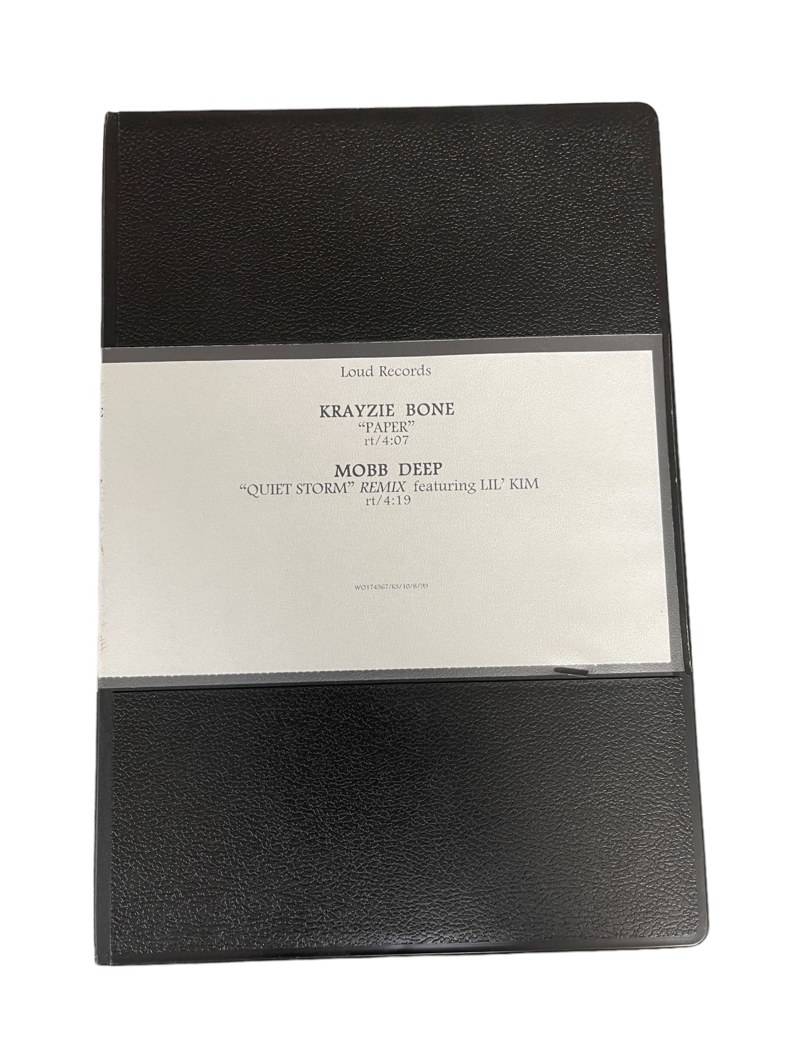 Krayzie Bone "Paper" and Mobb Deep "Quiet Storm" Vintage U-MATIC Studio Recording Tape: Krayzie Bone "Paper" and Mobb Deep "Quiet Storm" Vintage U-MATIC Studio Recording Tape