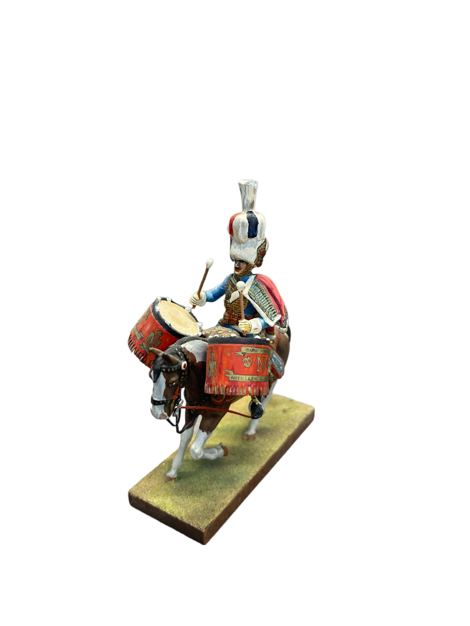 French Napolian Garde Imperial Artillerie A Cheval Playing Drums: French Napolian Garde Imperial Artillerie A Cheval Playing Drums