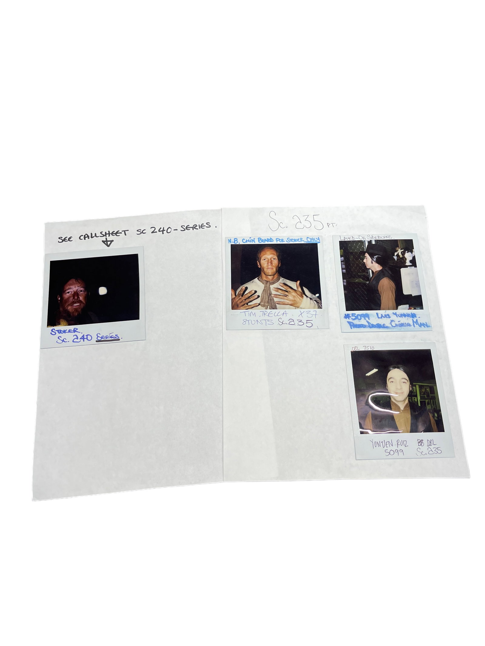 Titanic Movie Polaroid Behind the Scenes Candid Photographs: Titanic Movie Polaroid Behind the Scenes Candid Photographs. 4 photos. The photos are attached with light glue on paper and can be detached from the paper. From the estate of Greg Cannom. Greg Cannom 