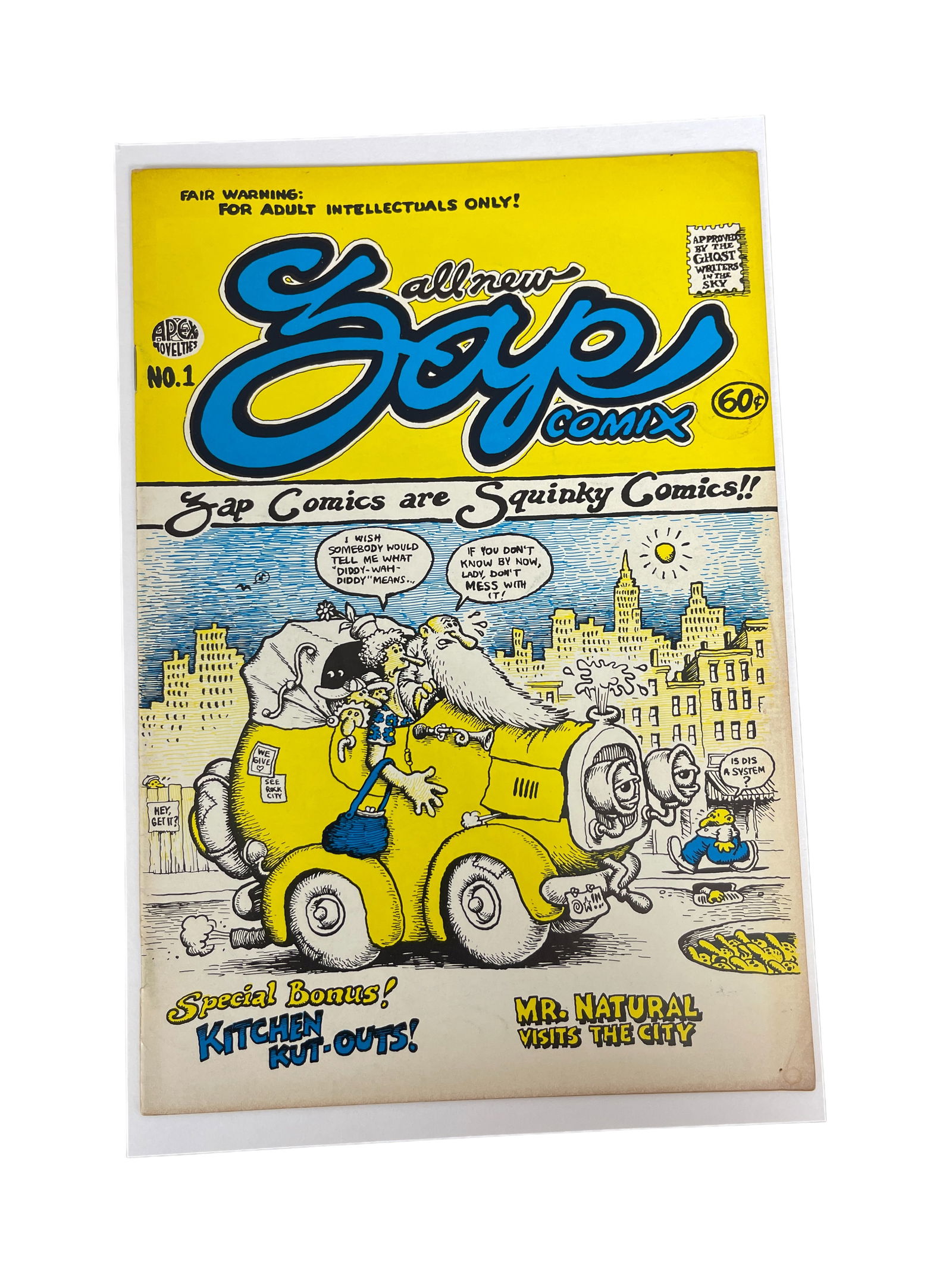 ZAP COMIX #1 Robert Crumb Plymell 1967, Apex Novelties (1 of 4)