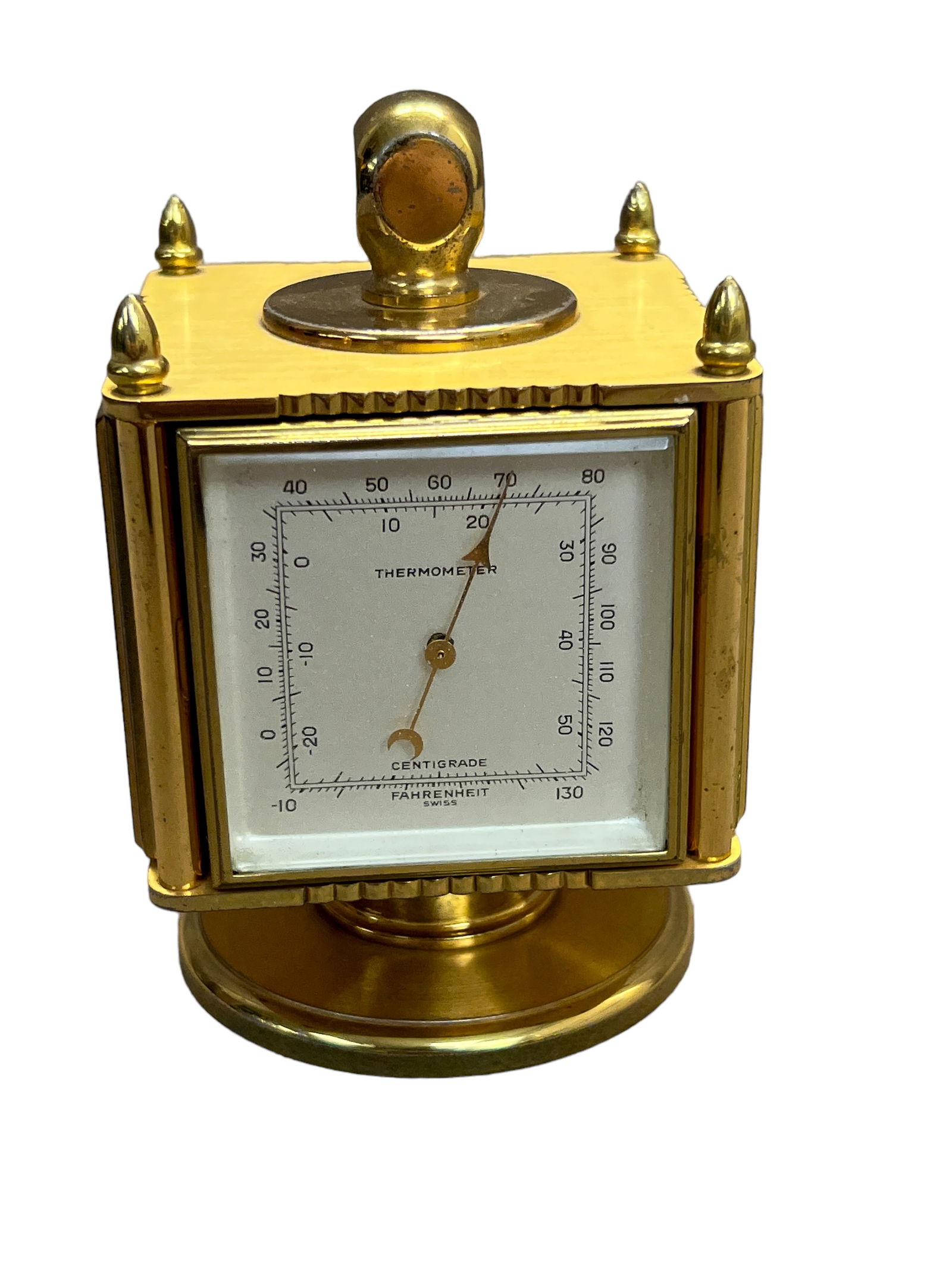 Vintage weather station desk clock Thermometer barometer (1 of 9)