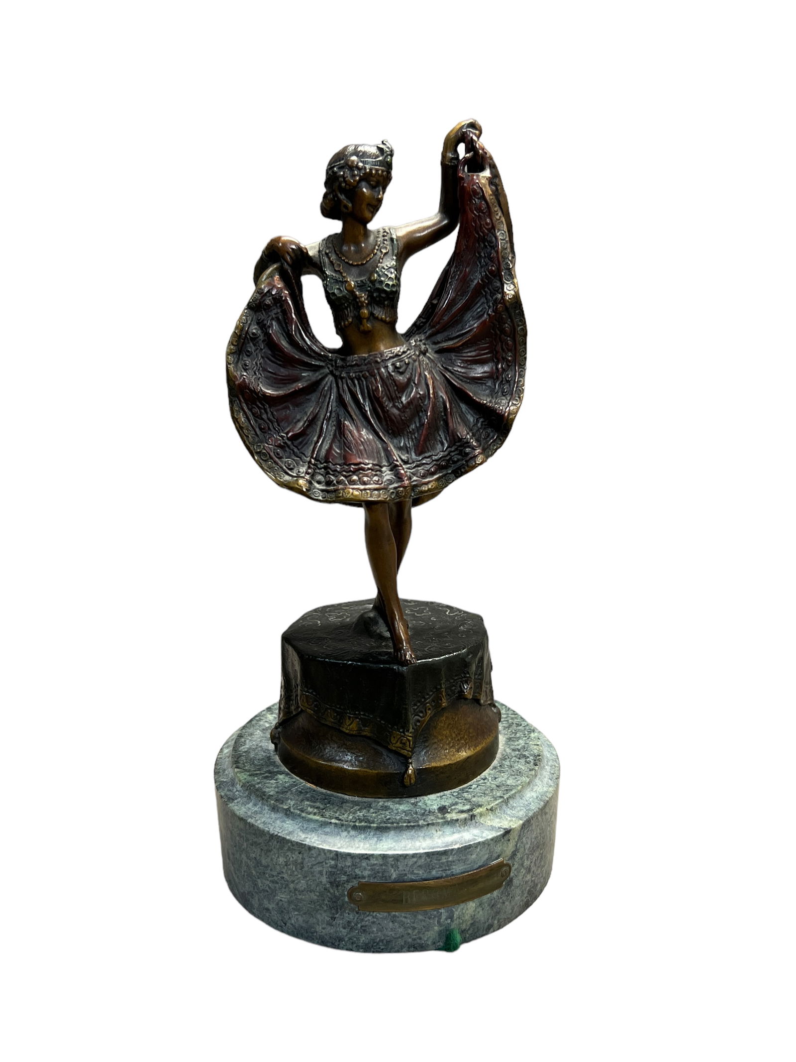 Vintage Dancer Bronze Statue (1 of 11)
