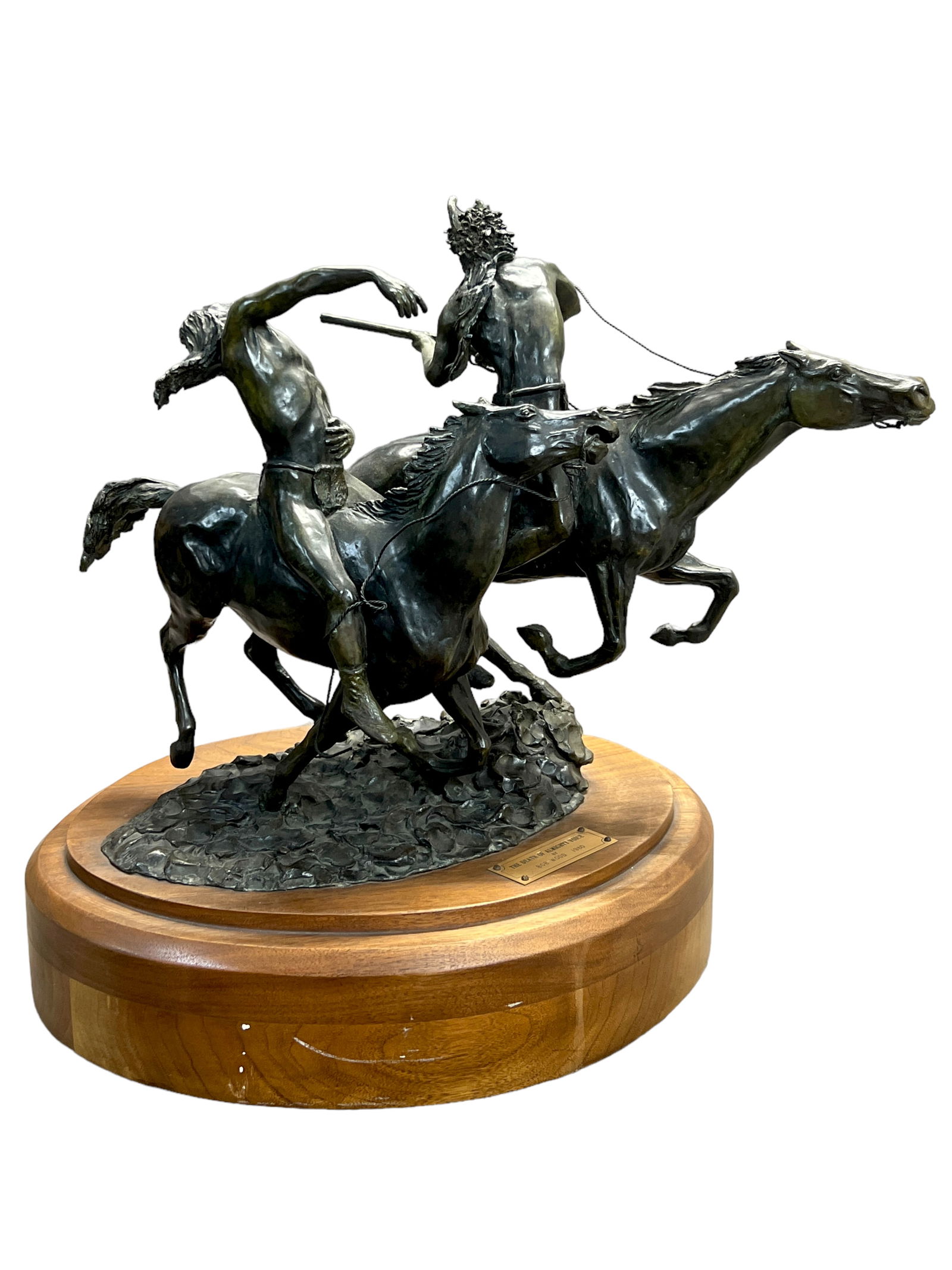 BOB WOOD Bronze Sculpture Horse The Death of All Mighty Voice (1 of 8)