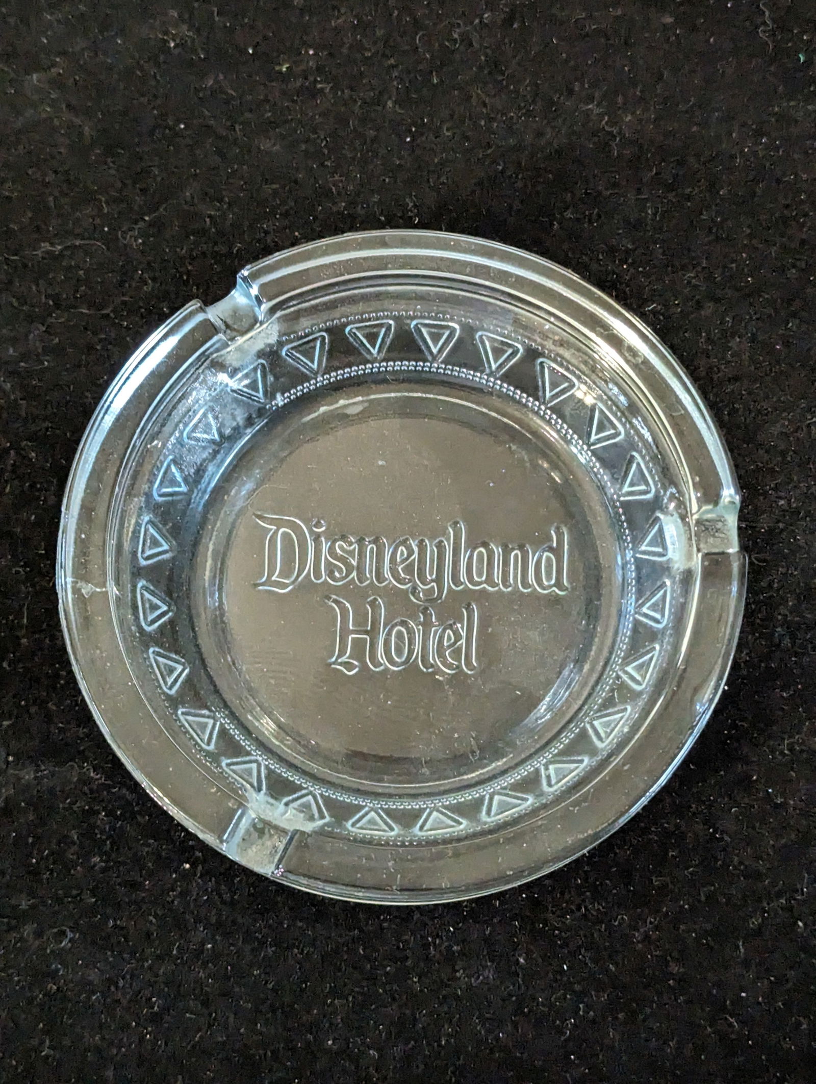 Vintage glass Disneyland Hotel 1960's ashtray (1 of 2)