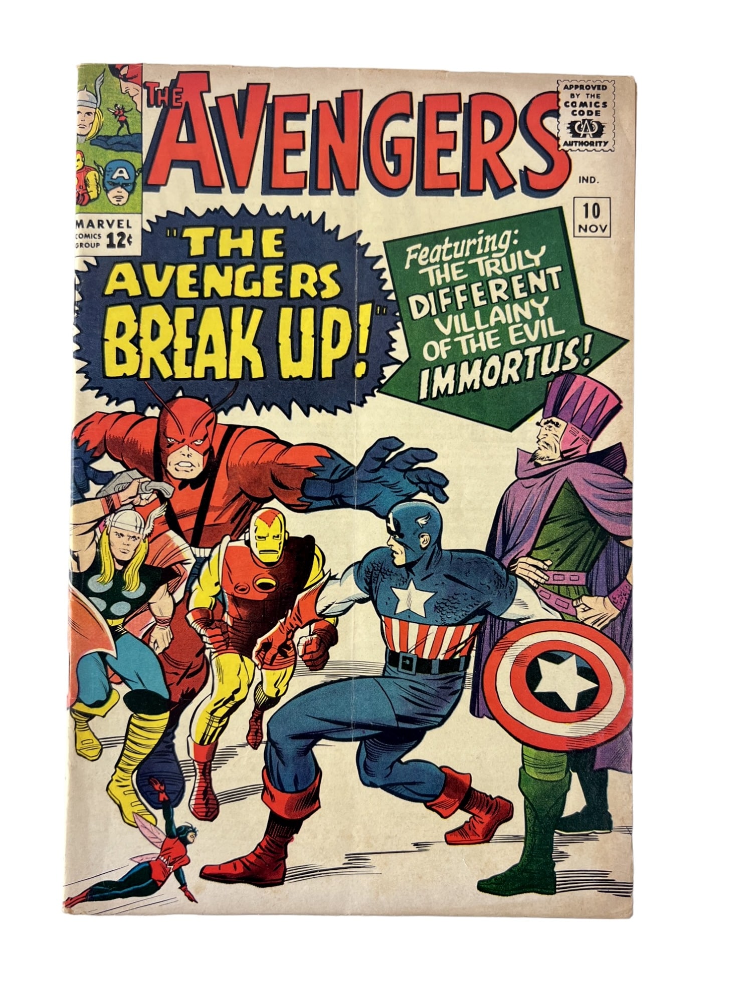 Avengers #10 Marvel Comics 1964 First Immortus Appearance Comic Book (1 of 3)