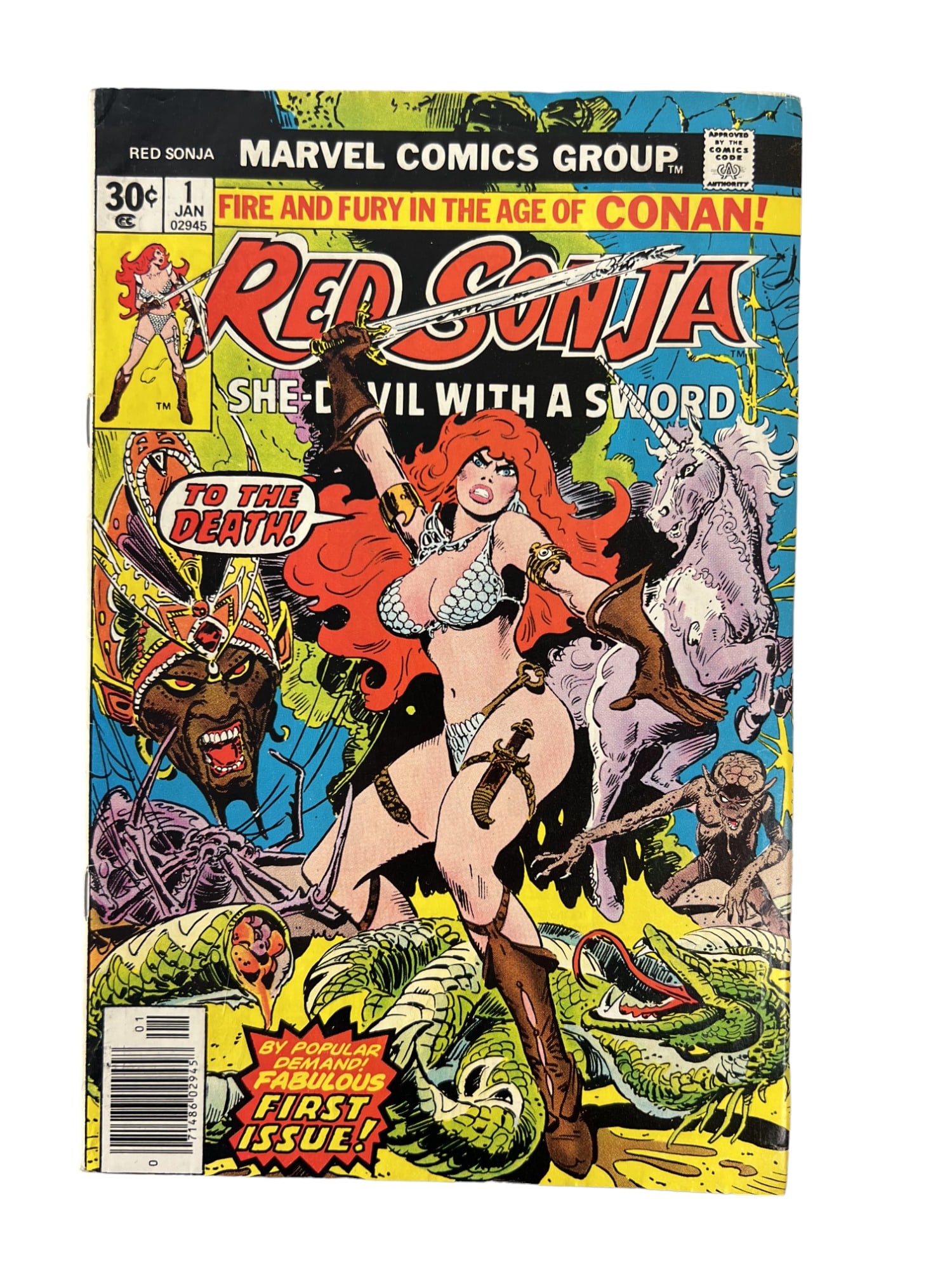 Red Sonja #1 1st Title 1977 Conan the Barbarian Frank Thorne (1 of 3)