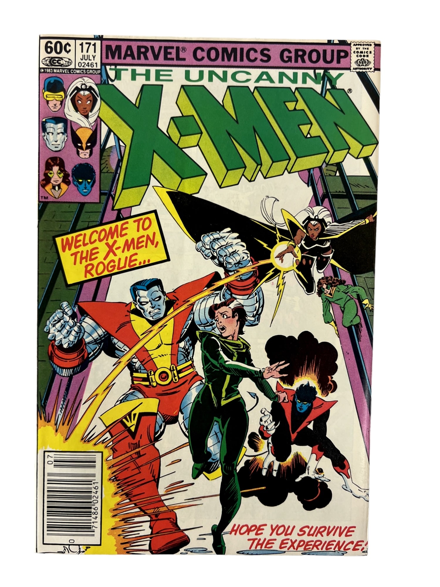 Uncanny X-Men #171 1983 Walt Simonson Cover Rogue Joins the X-Men Comic Book: Uncanny X-Men #171 1983 Walt Simonson Cover Rogue Joins the X-Men Comic Book