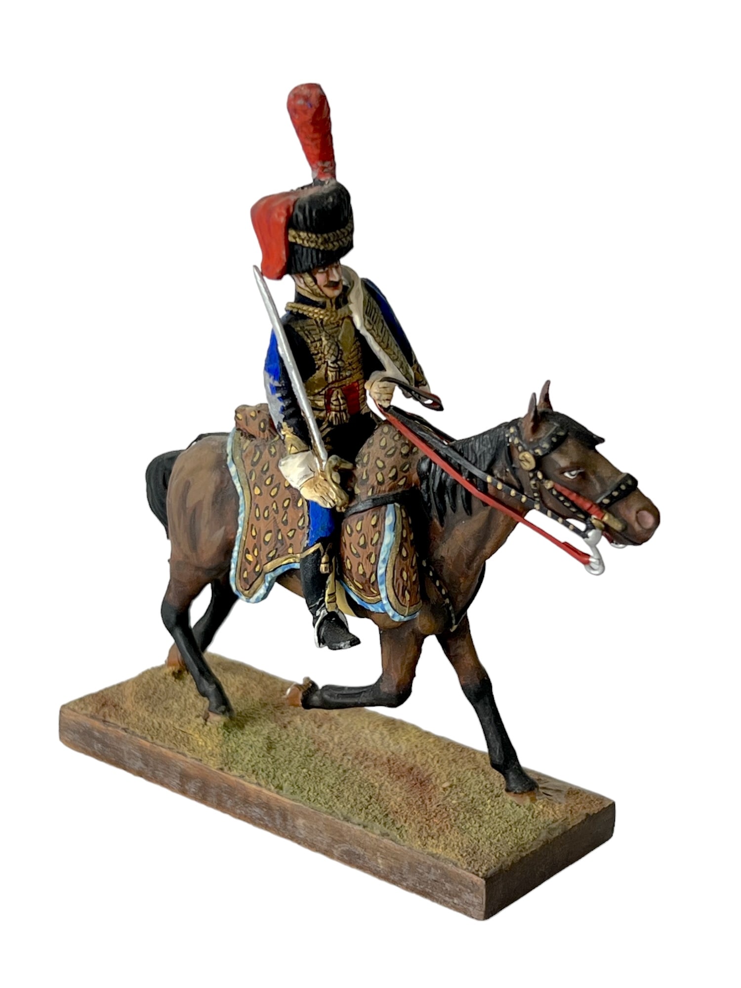 Painted French Napoleonic Tin Miniature 1:30 Scale: Painted French Napoleonic Tin Miniature 1:30 Scale