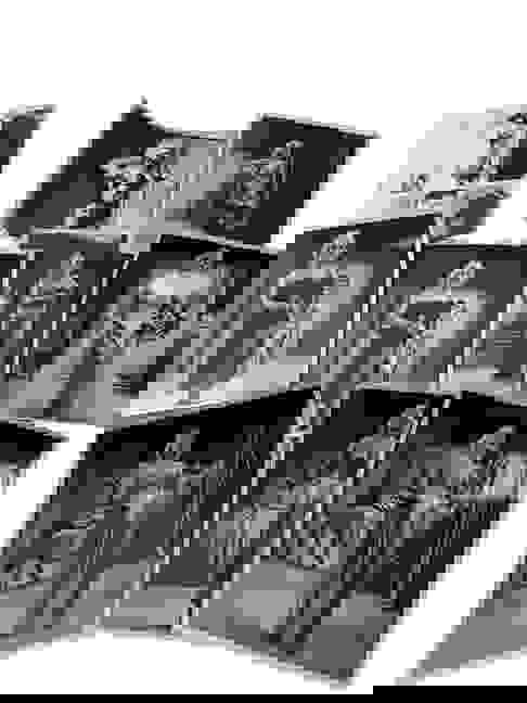 Vintage 1950's Original Burlesque Nude Pin Up Model Risque 8x10 Black