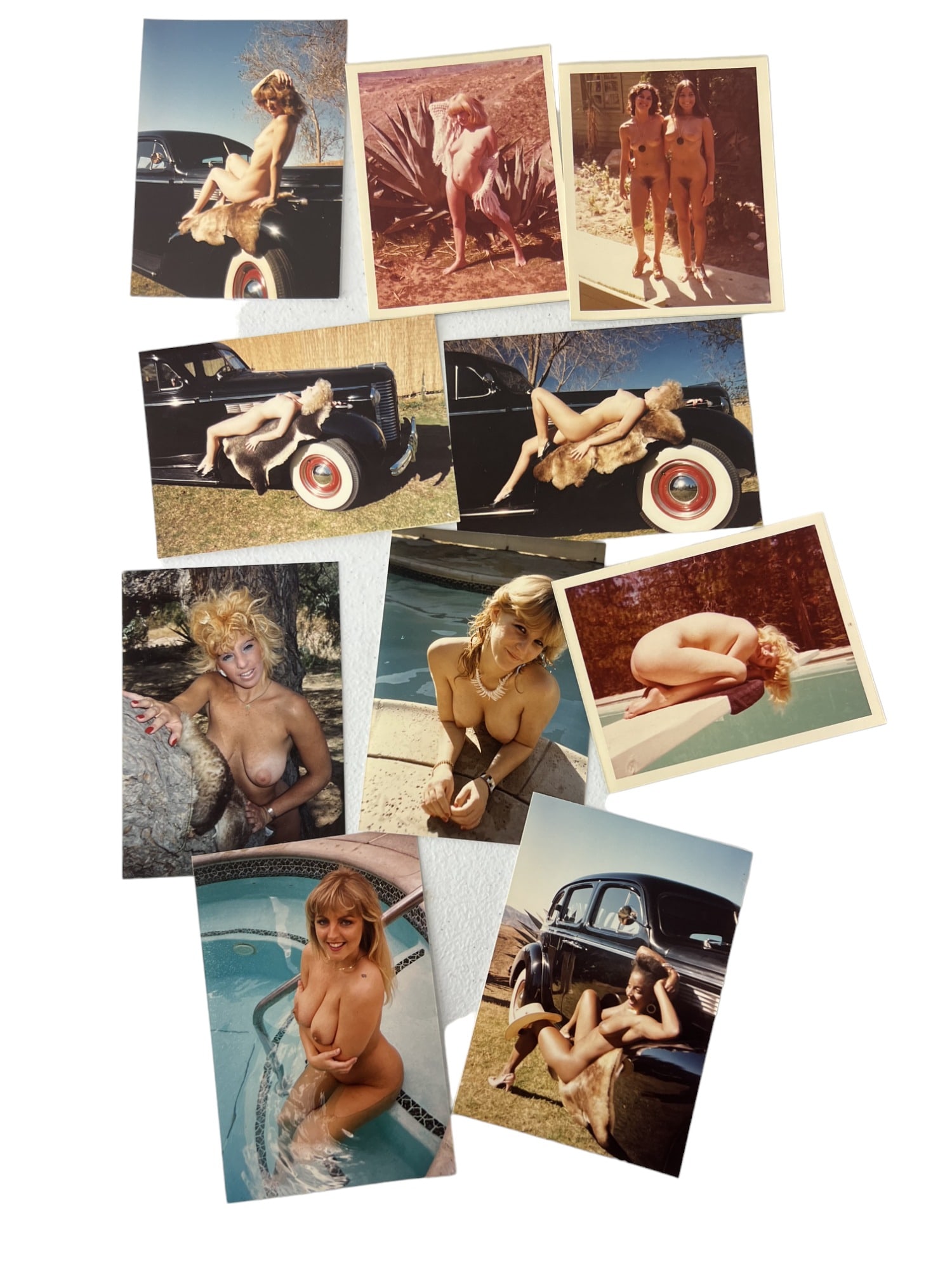 Vintage Pin Up Nude Female Model Photograph Collection Lot: Vintage Pin Up Nude Female Model Photograph Collection Lot of 20. Approximate size of each photo is 5" x 3.5", we believe these photos are from a nudist colony. Some of the images might have been publ