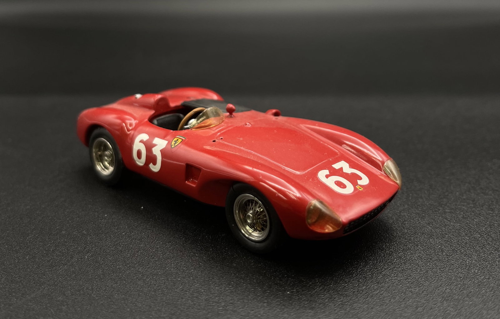 Vintage Model Car 1:43 Red #63 Ferrari 500 TRC Gaffe Built By John Cope (1 of 5)