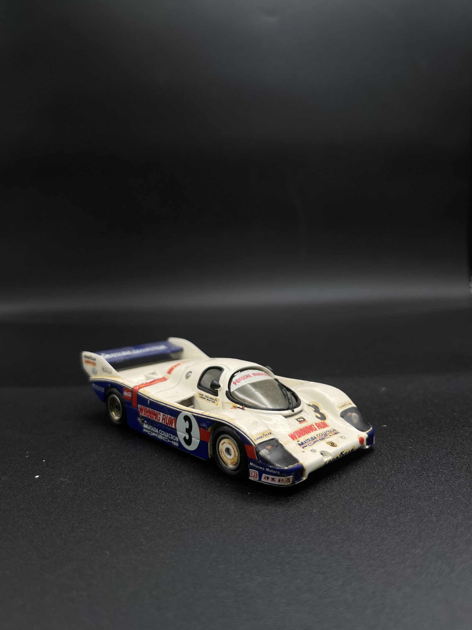 Vintage Model Car 1:43 White #3 Porsche 956 Starter By Goupille M - France (1 of 5)