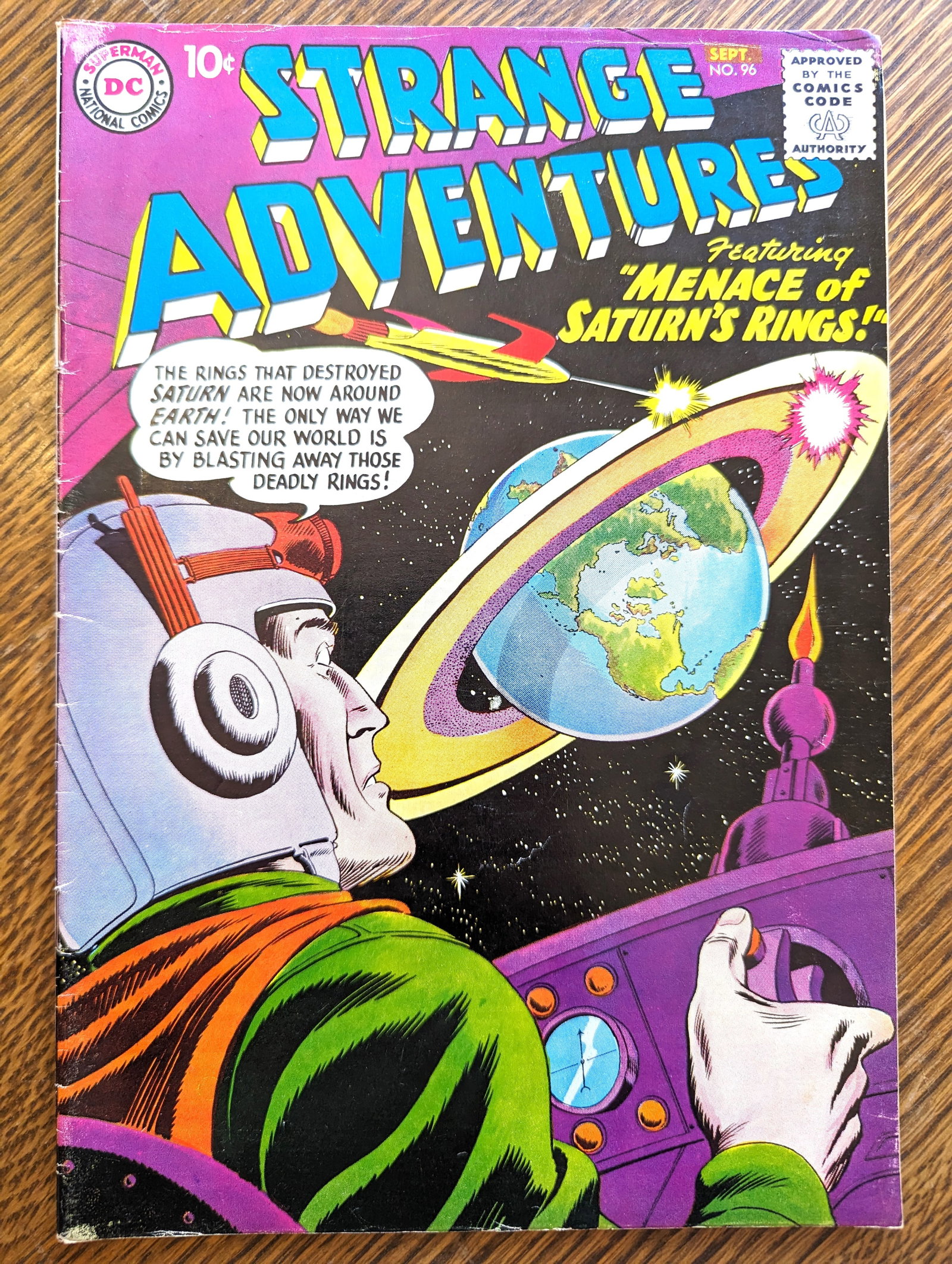 #96 1958 DC Strange Adventures silver age 10 cent comic book (1 of 2)