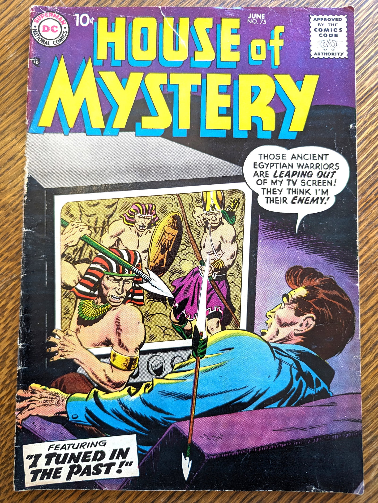 #75 1958 DC House of Mystery silver age 10 cent comic book (1 of 2)