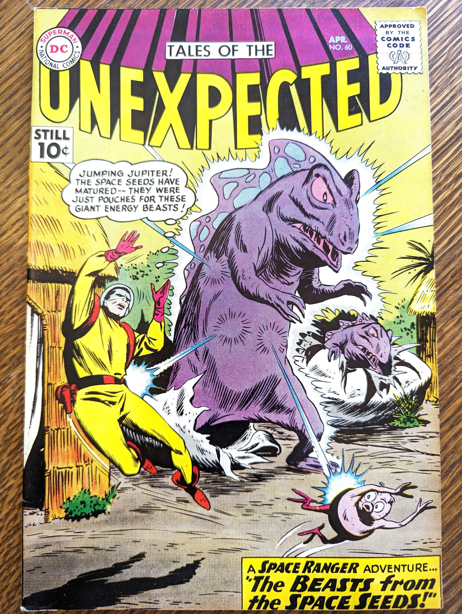 #60 1961 DC Tales of the Unexpected silver age 10 cent comic book (1 of 2)