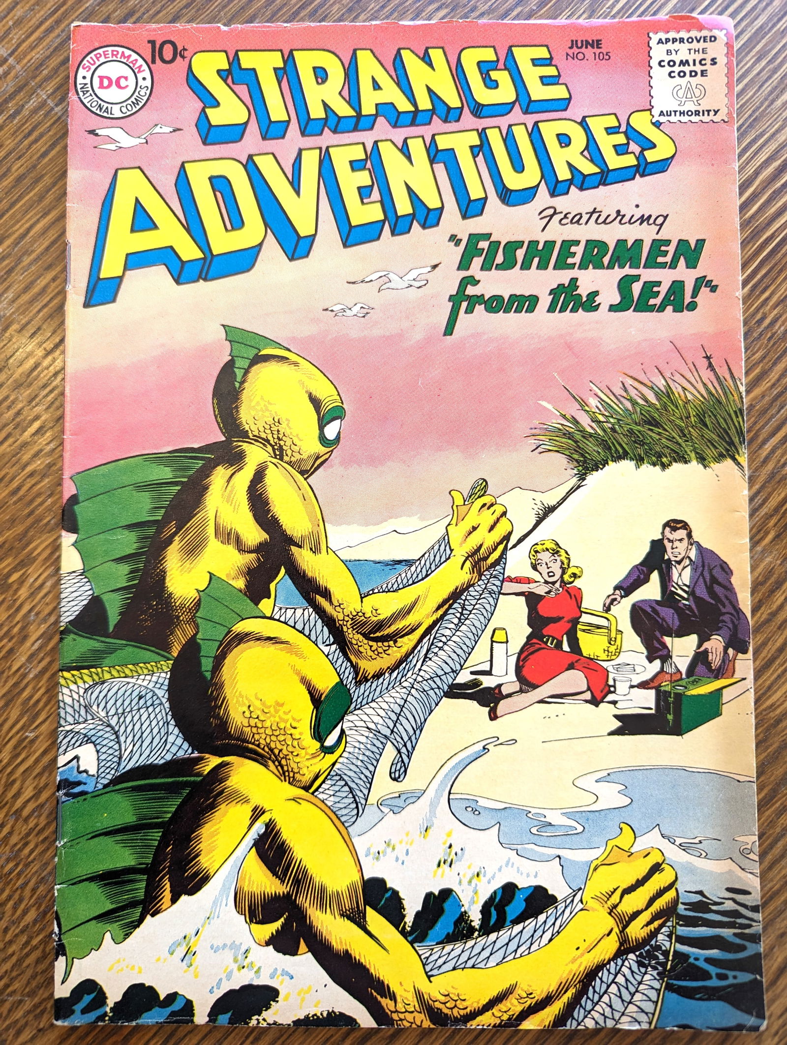 #105 1959 DC Strange Adventures silver age 10 cent comic book (1 of 2)