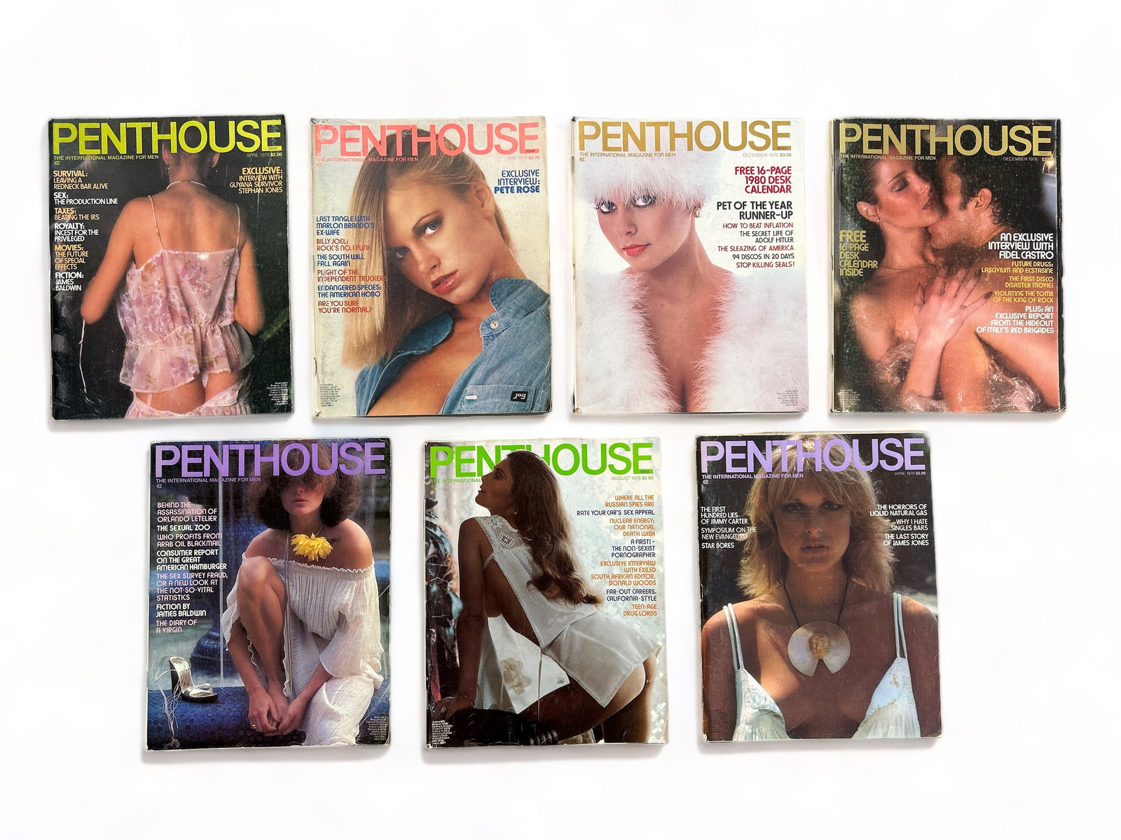 7 issues vintage Penthouse men's magazines 1978-1979 (1 of 3)