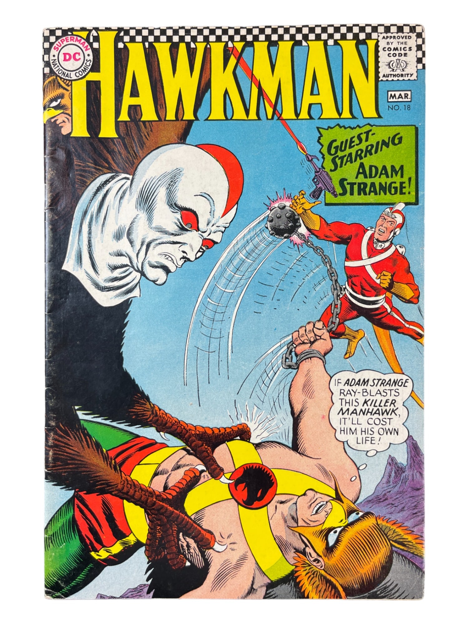 Hawkman #18 DC Comics 1967 Adam Stange Appearance (1 of 6)