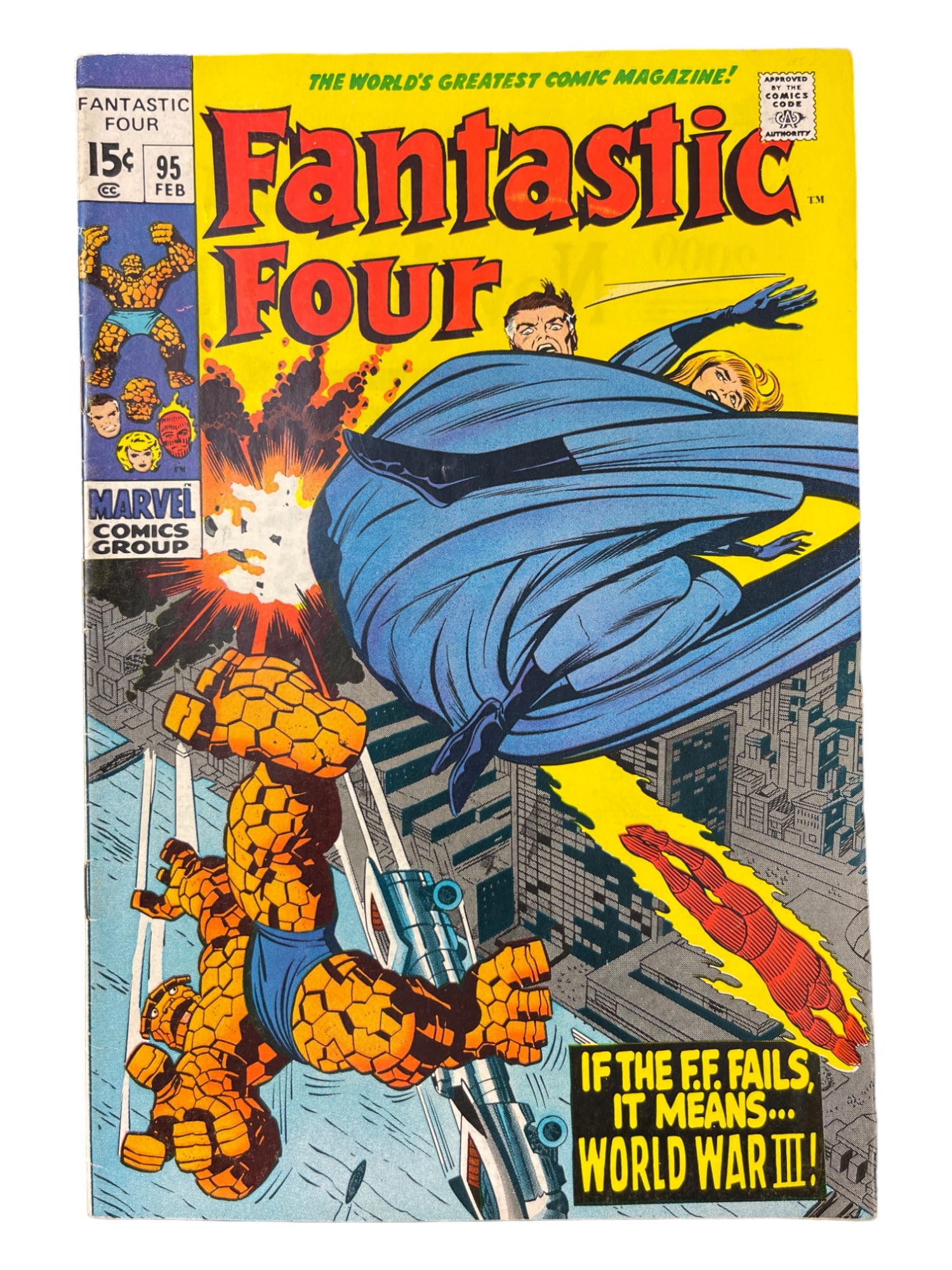 Fantastic Four #95 Marvel Comic Book Silver Age Thing Dr. Doom Hulk Appearance (1 of 6)